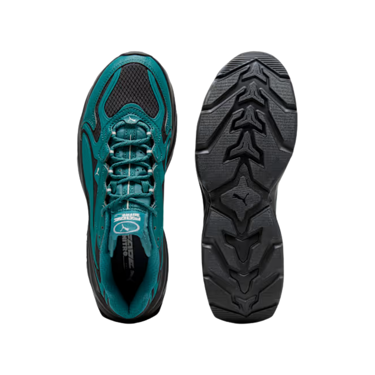 Puma Men Fade Ripstop Sneakers - Emerald Ice Black
