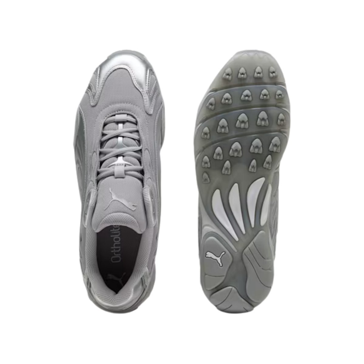 Puma Men Inhale Metallic Sneakers - Glacial Gray Team Silver