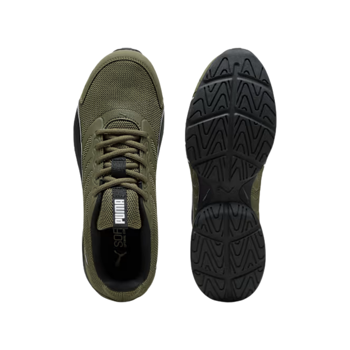 Puma Men Electro Sneakers - Loden Green Black Feather Gray