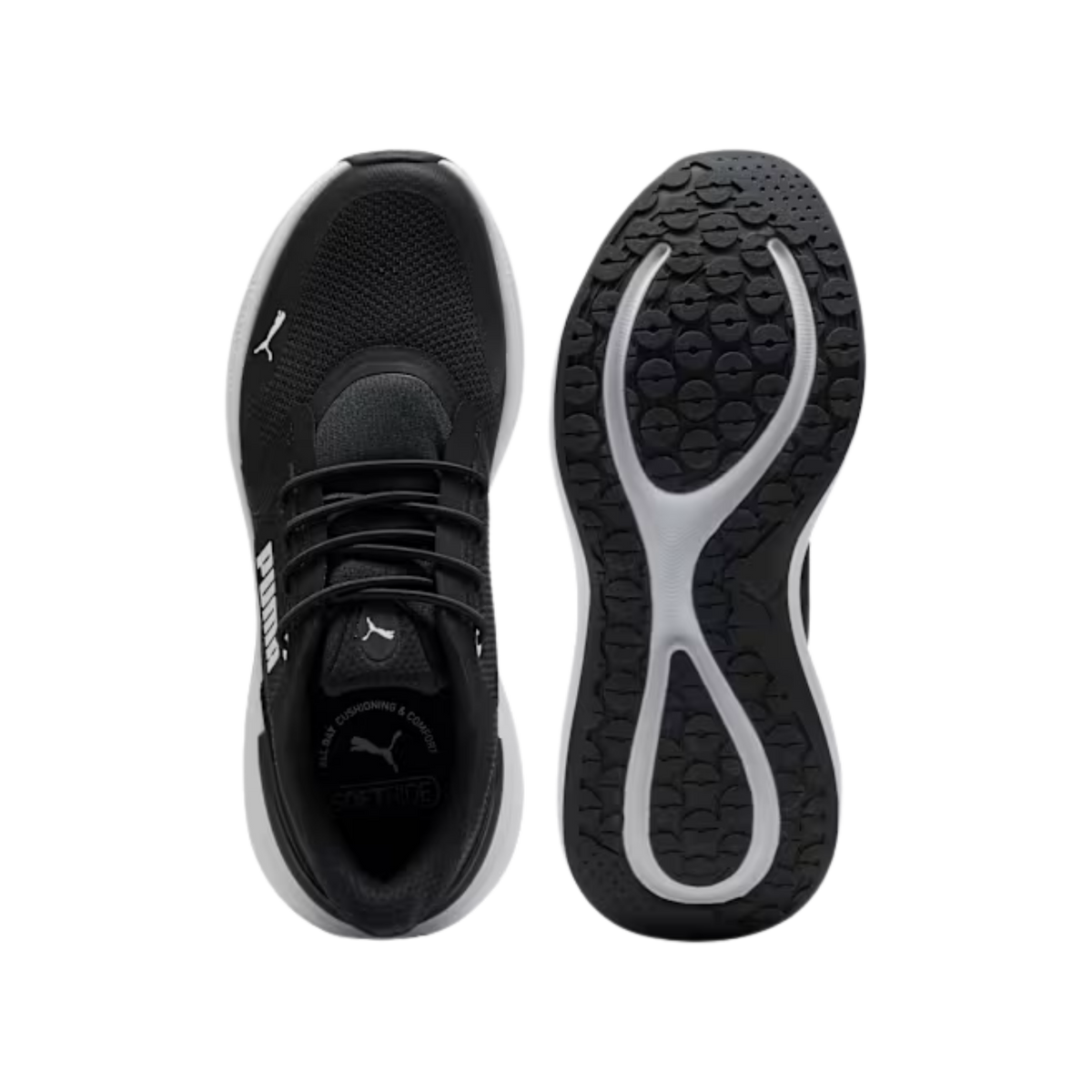 Puma Men Softride Exo Shift Sneakers - Black White