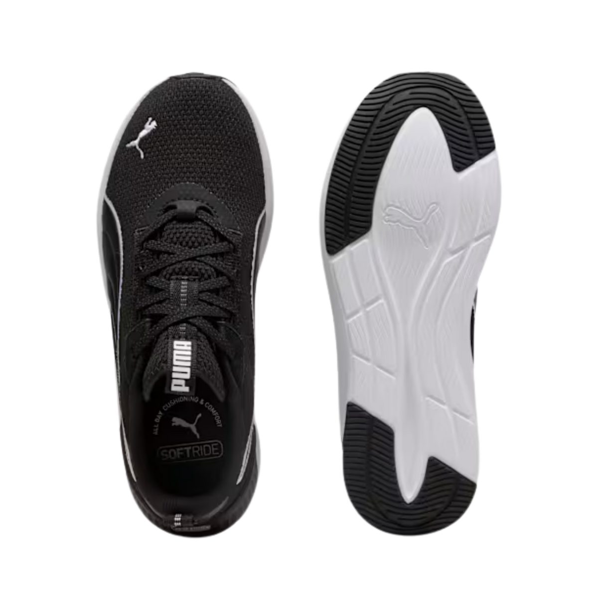 Puma Women Softride Harli - Black White Galactic Gray