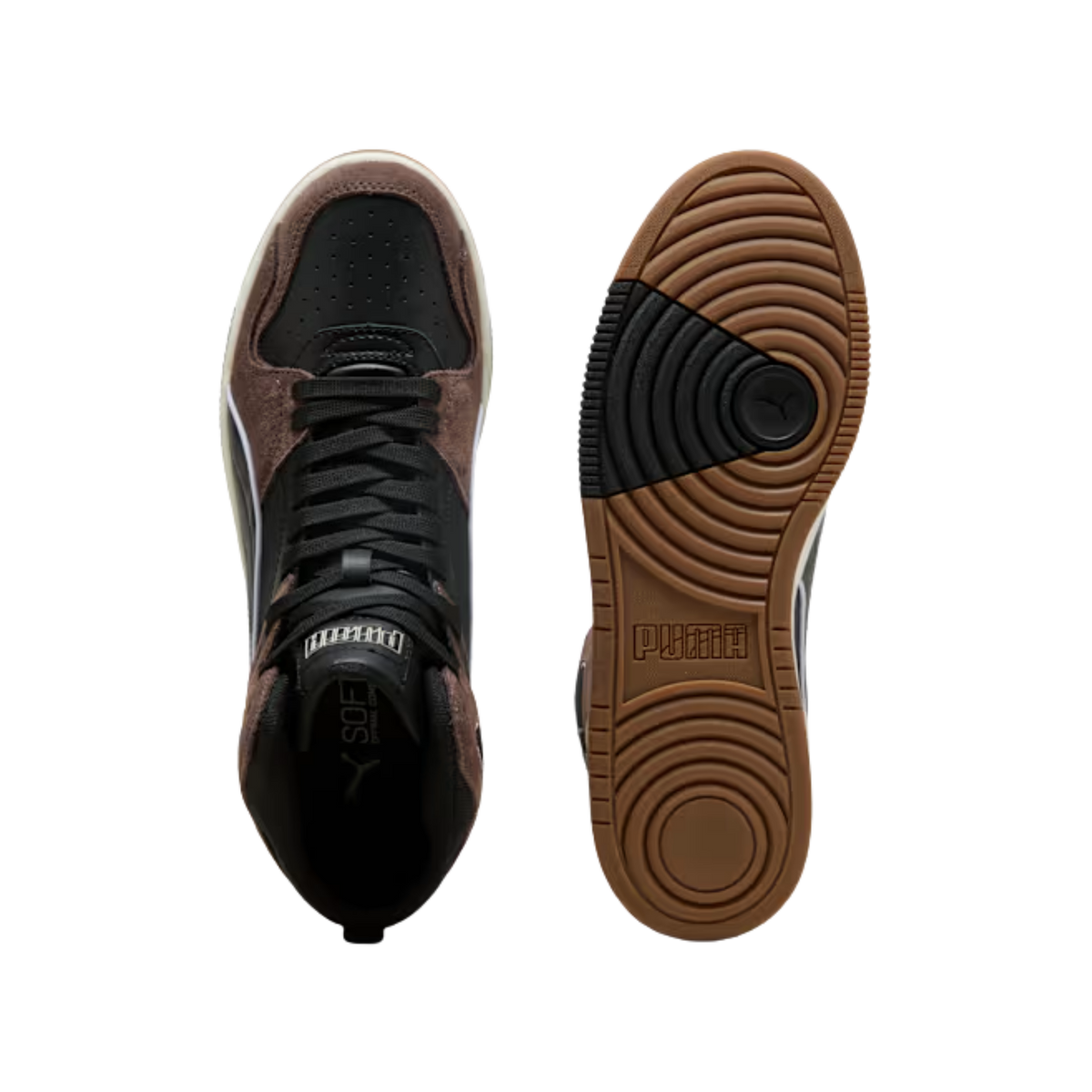Puma Men Rebound Break Mid Sneakers - Flat Bronze Black Vapor Gray