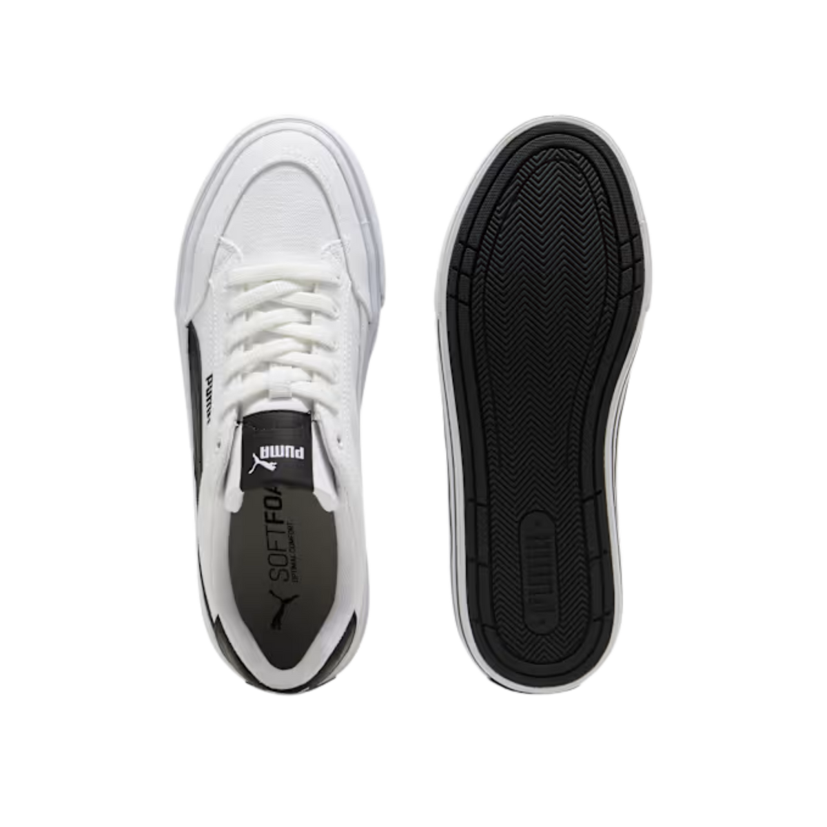 Puma Men Court Classic Vulcanized Formstrip Sneakers - White Black
