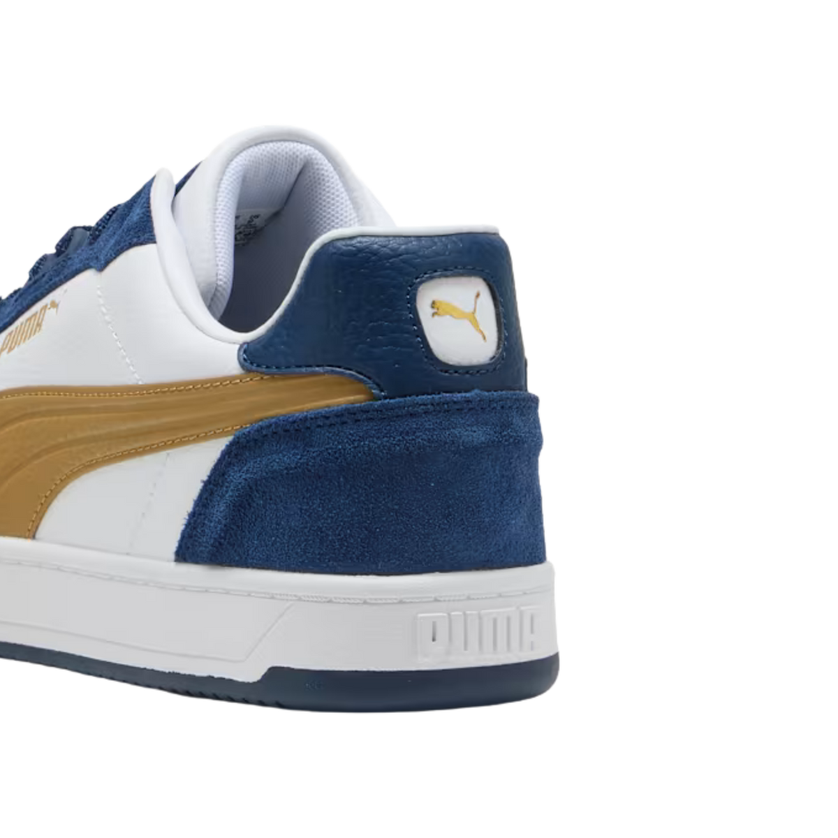 Puma Men Caven 2.0 Lux Suede Sneakers - White Honey Butter Persian Blue