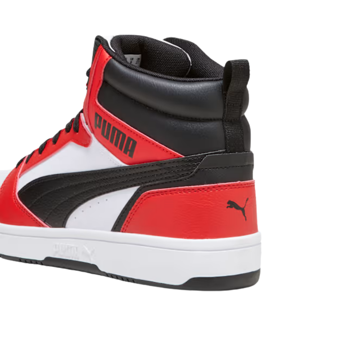 Puma Men Rebound V6 Sneakers - White Black For All Time Red