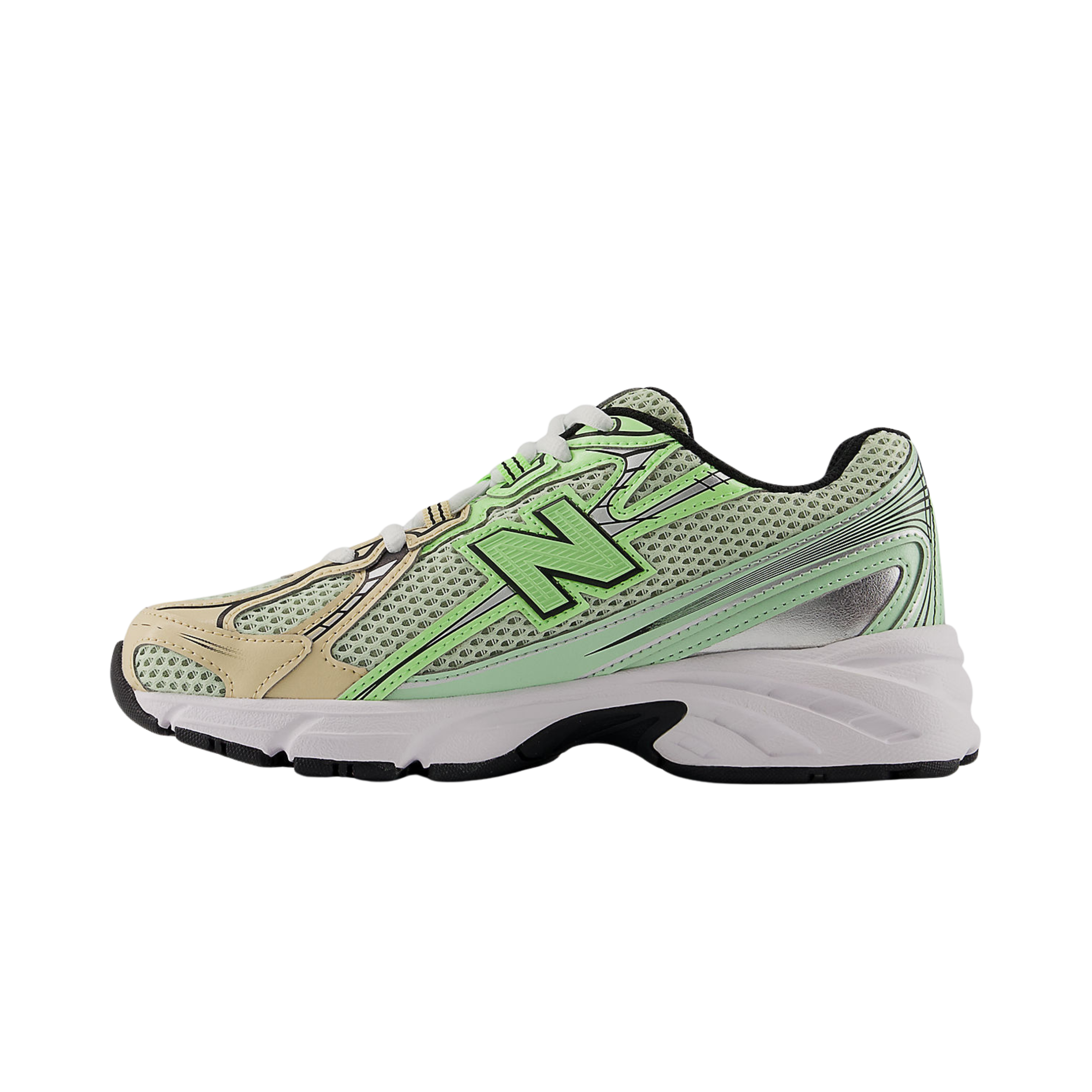 New Balance Big Kids 740 - Mint Flash Ash Wood Lab Green