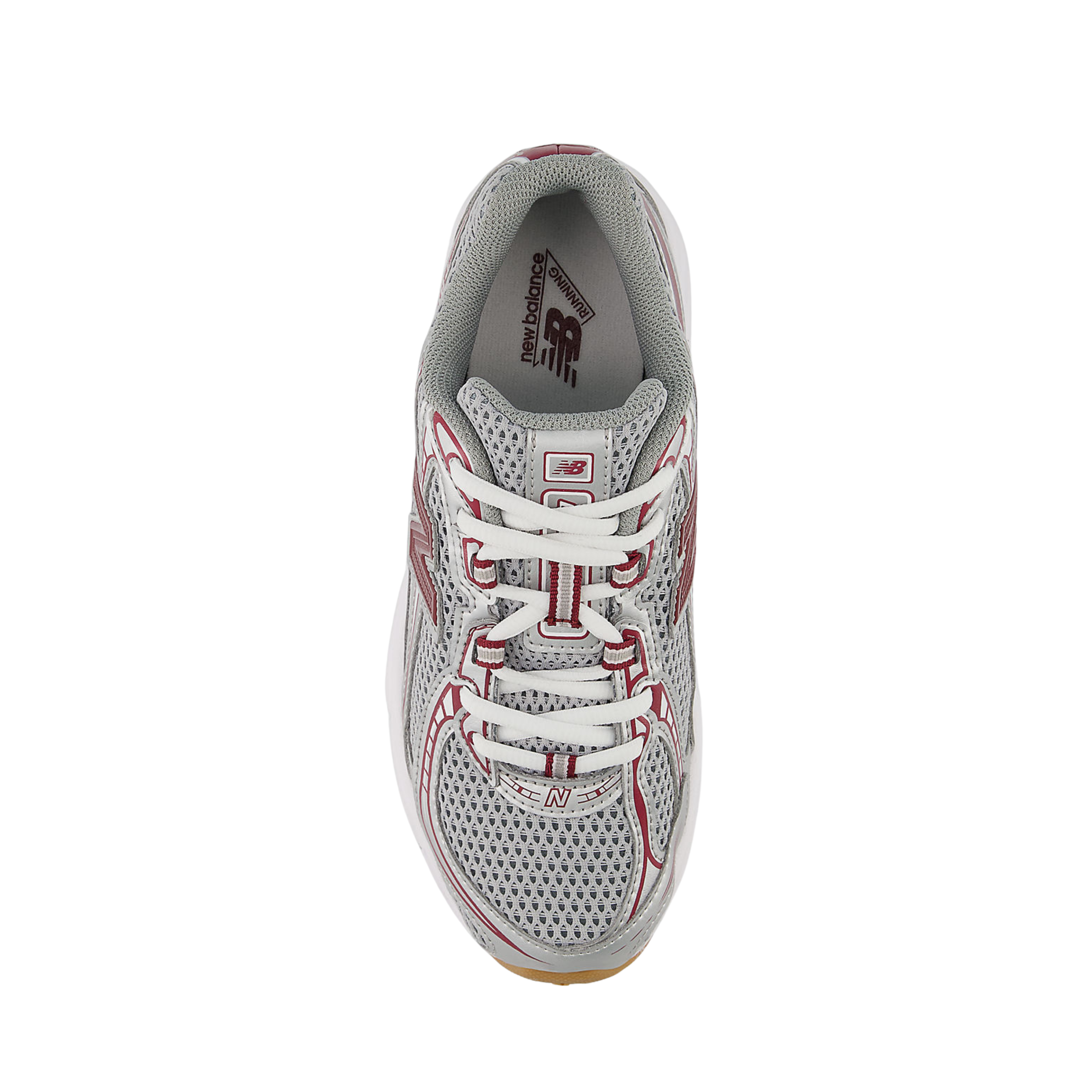 New Balance Big Kids 740 - Silver Metalic Monarch Burgundy