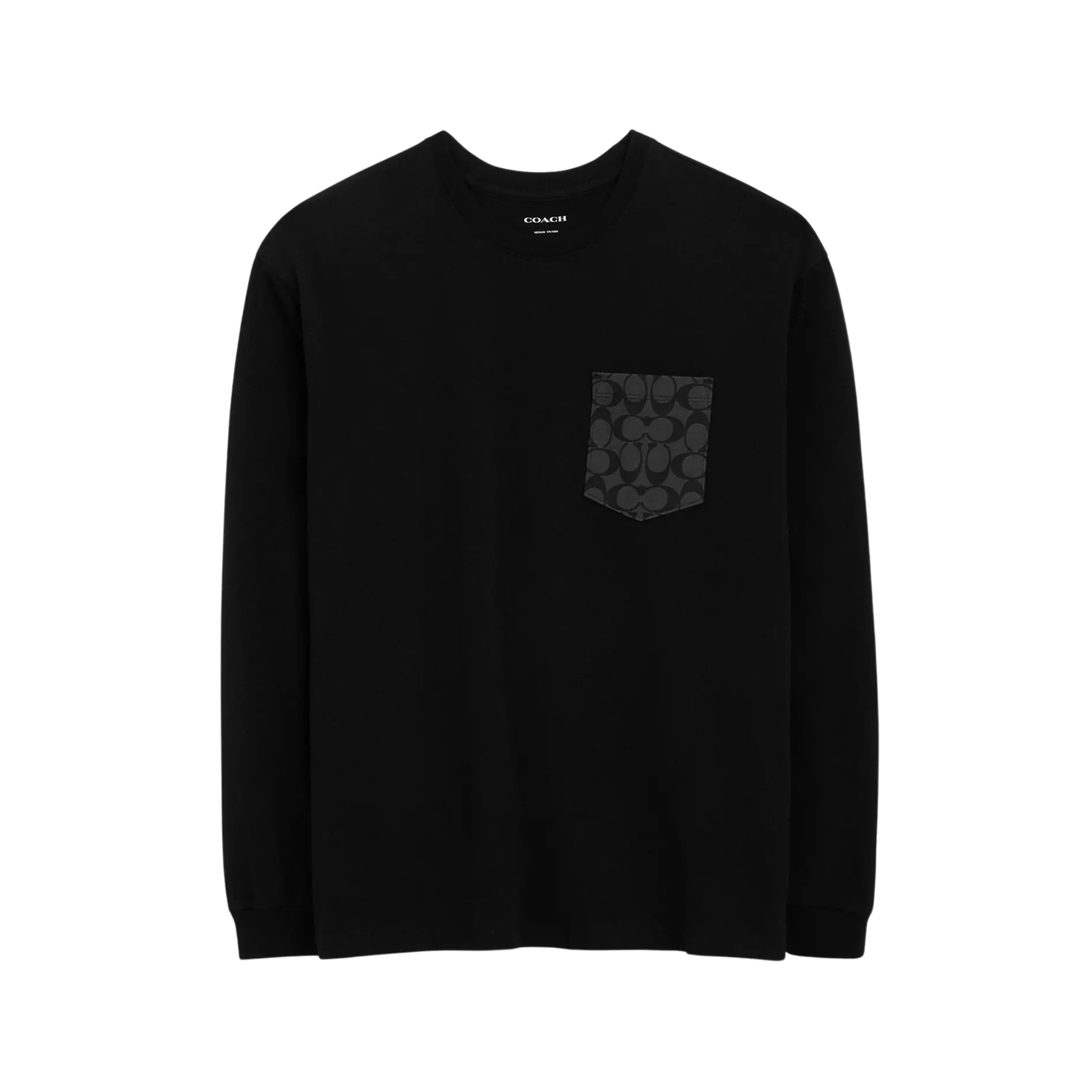 COACH Men Long Sleeve T Shirt - Black