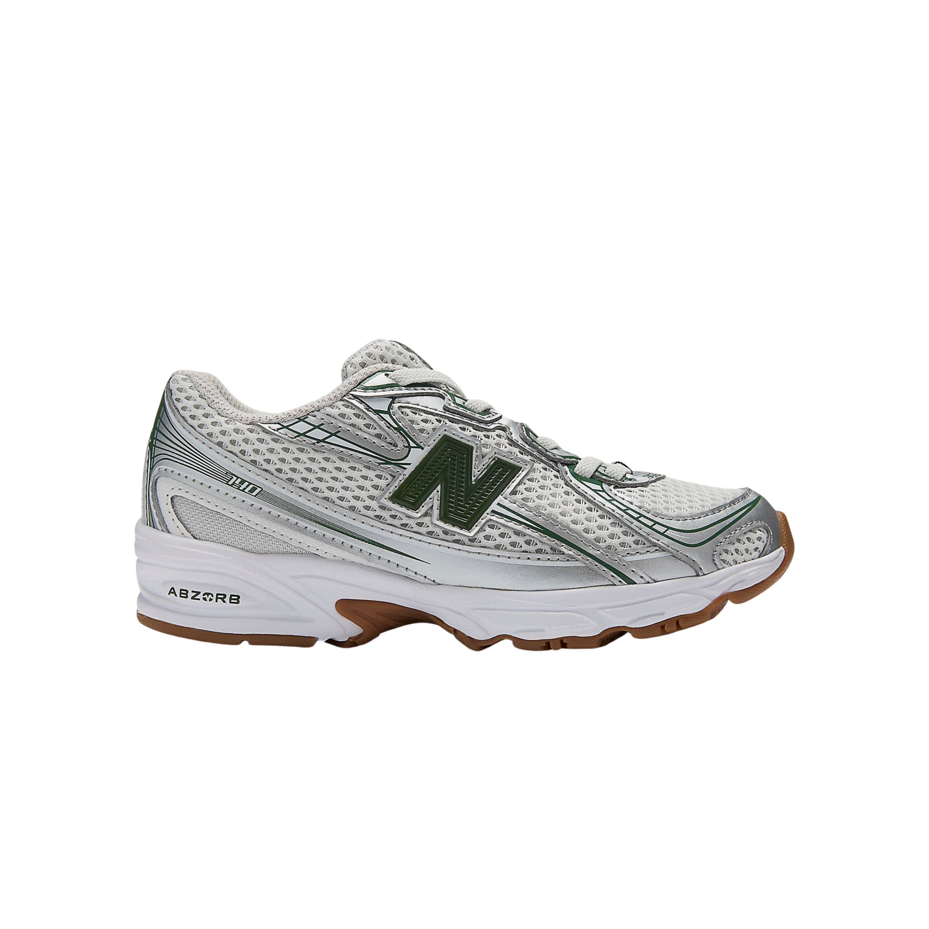 New Balance Kids 740 - Silver Metalic Dark Alpine Green