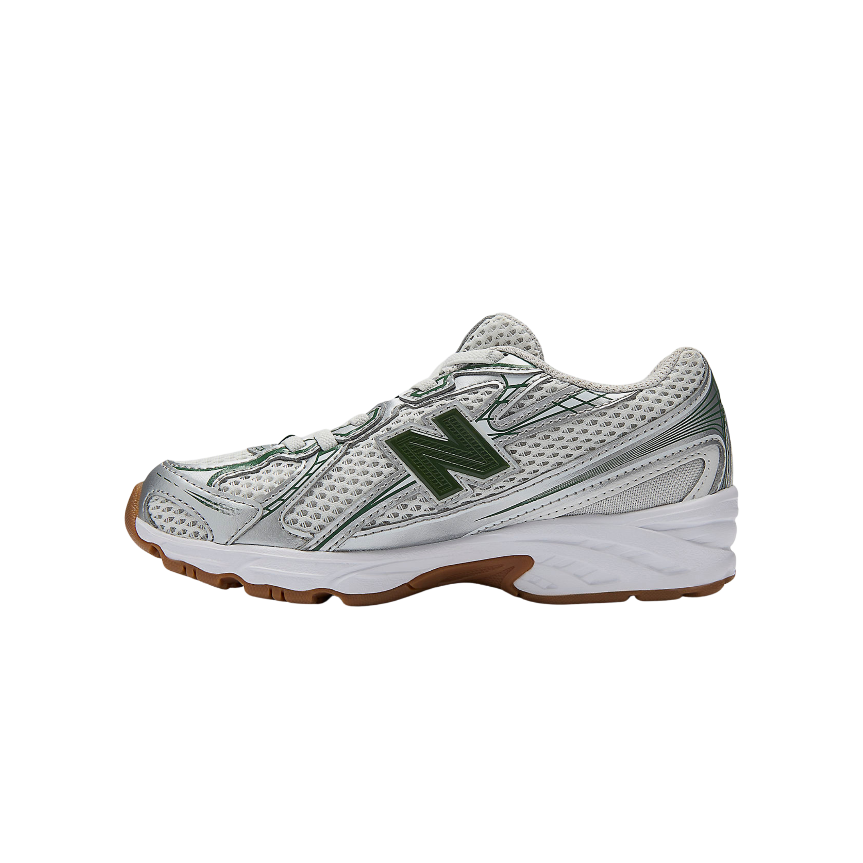 New Balance Kids 740 - Silver Metalic Dark Alpine Green