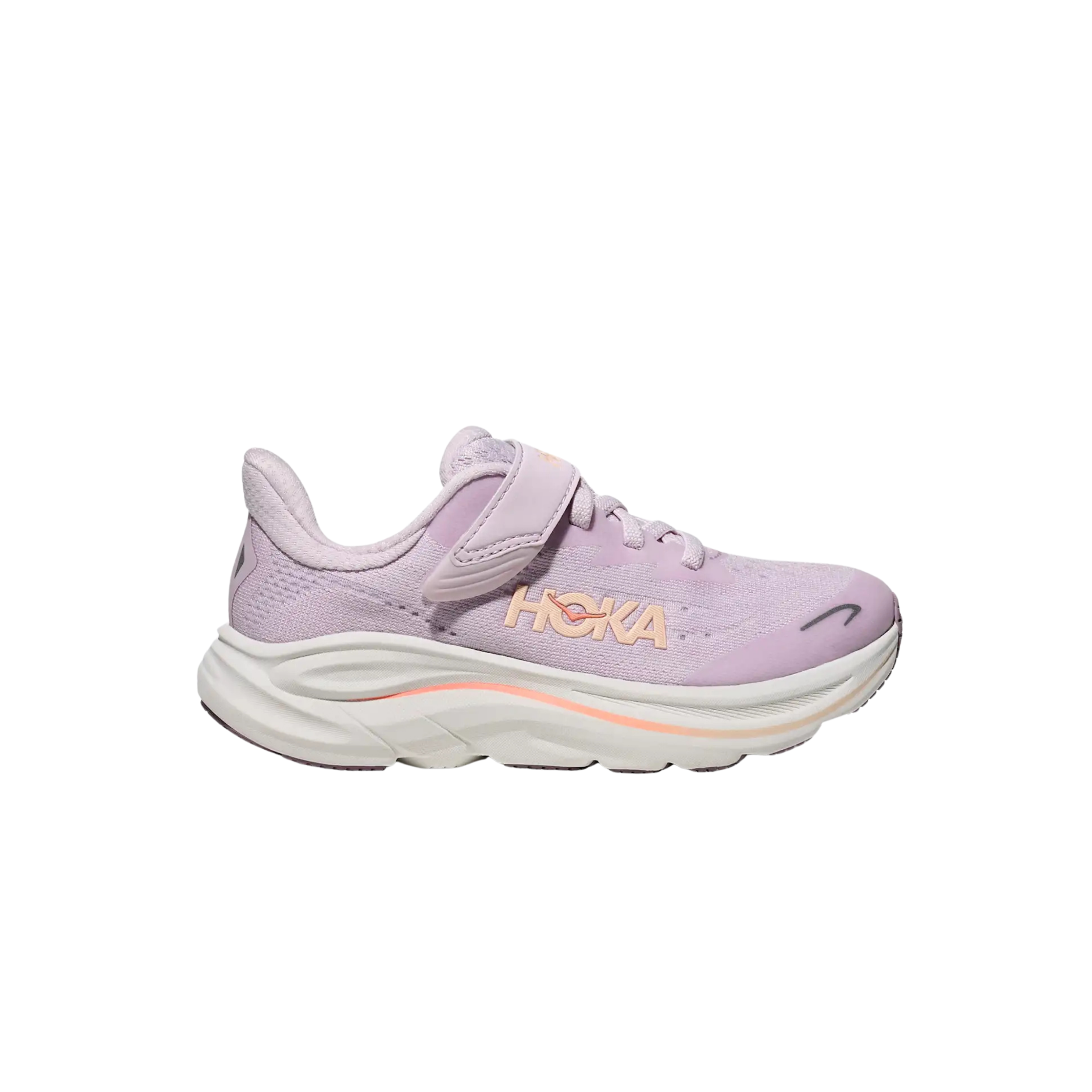 Hoka Kids Clifton 10 - Lilac Cream Tangerine Glow