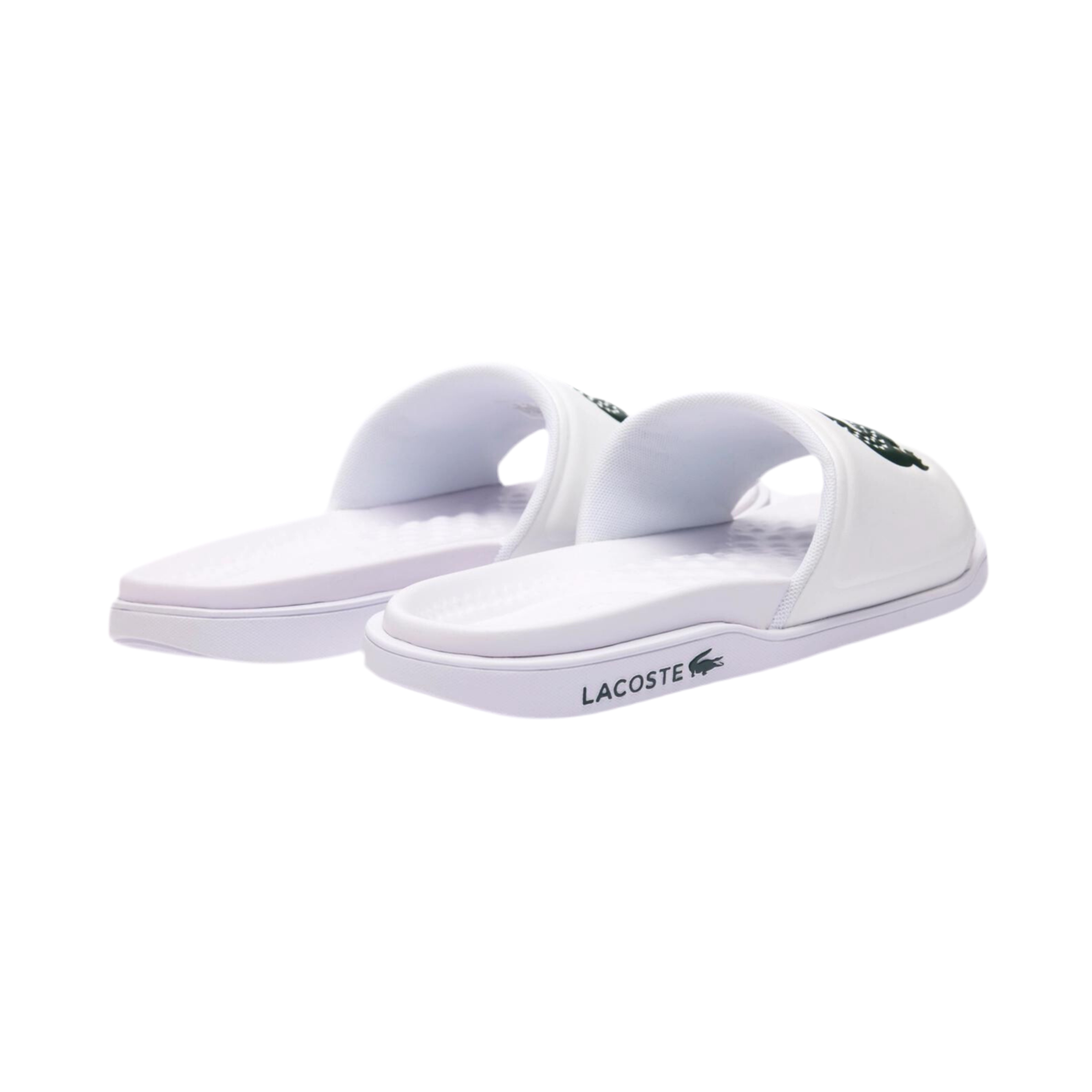 Lacoste Men Croco Dualiste Slides - White