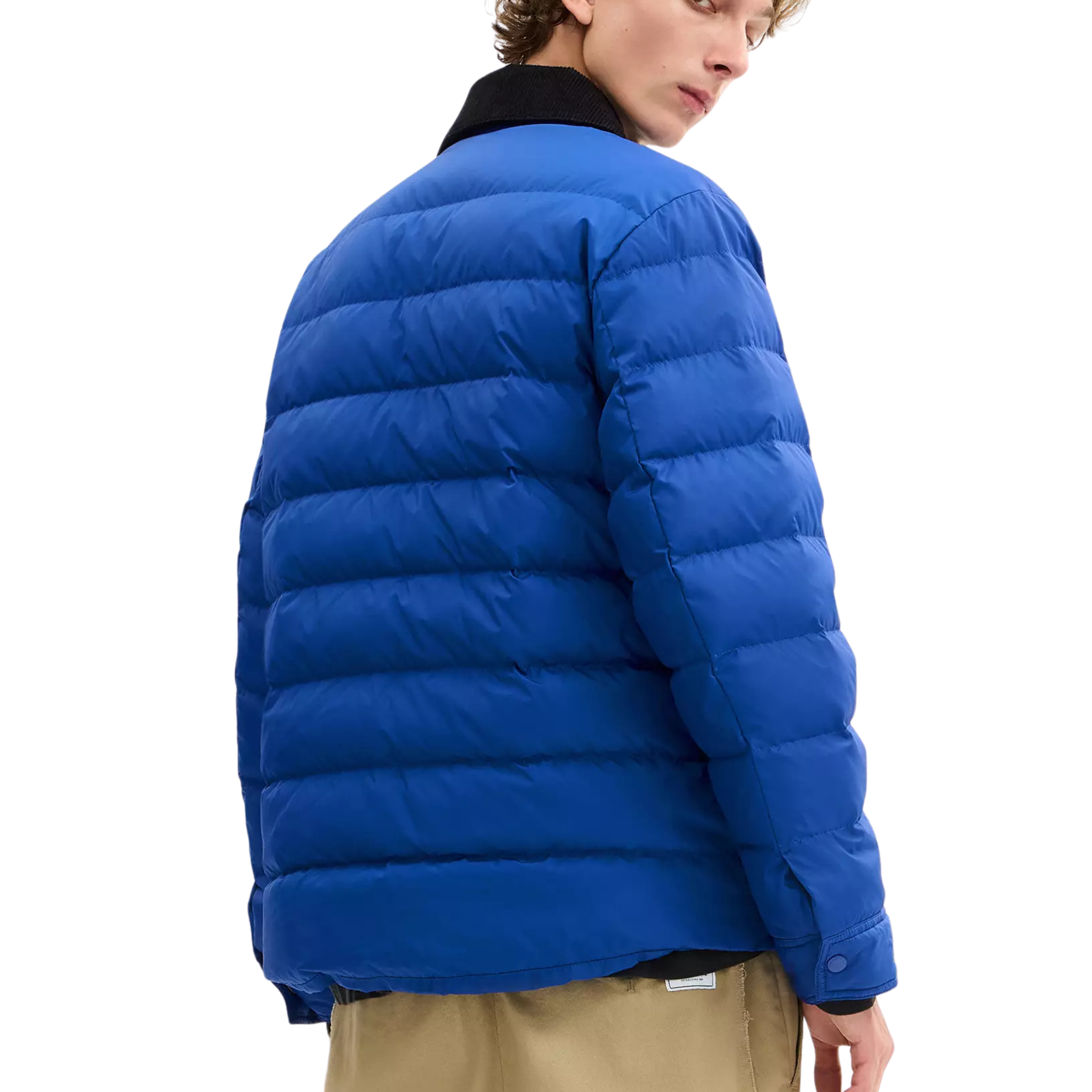 COACH Men Lightweight Shirt Down Jacket - Blue