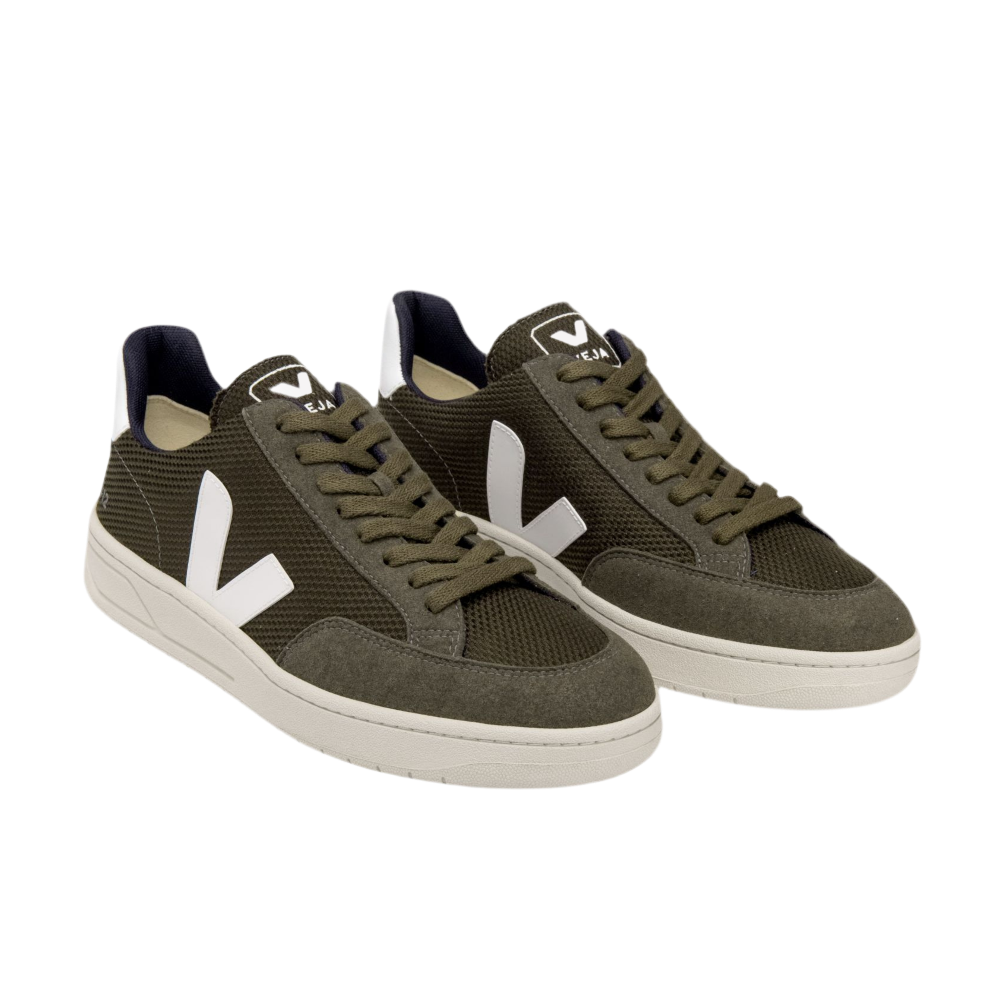 Veja Men V-12 - Olive White