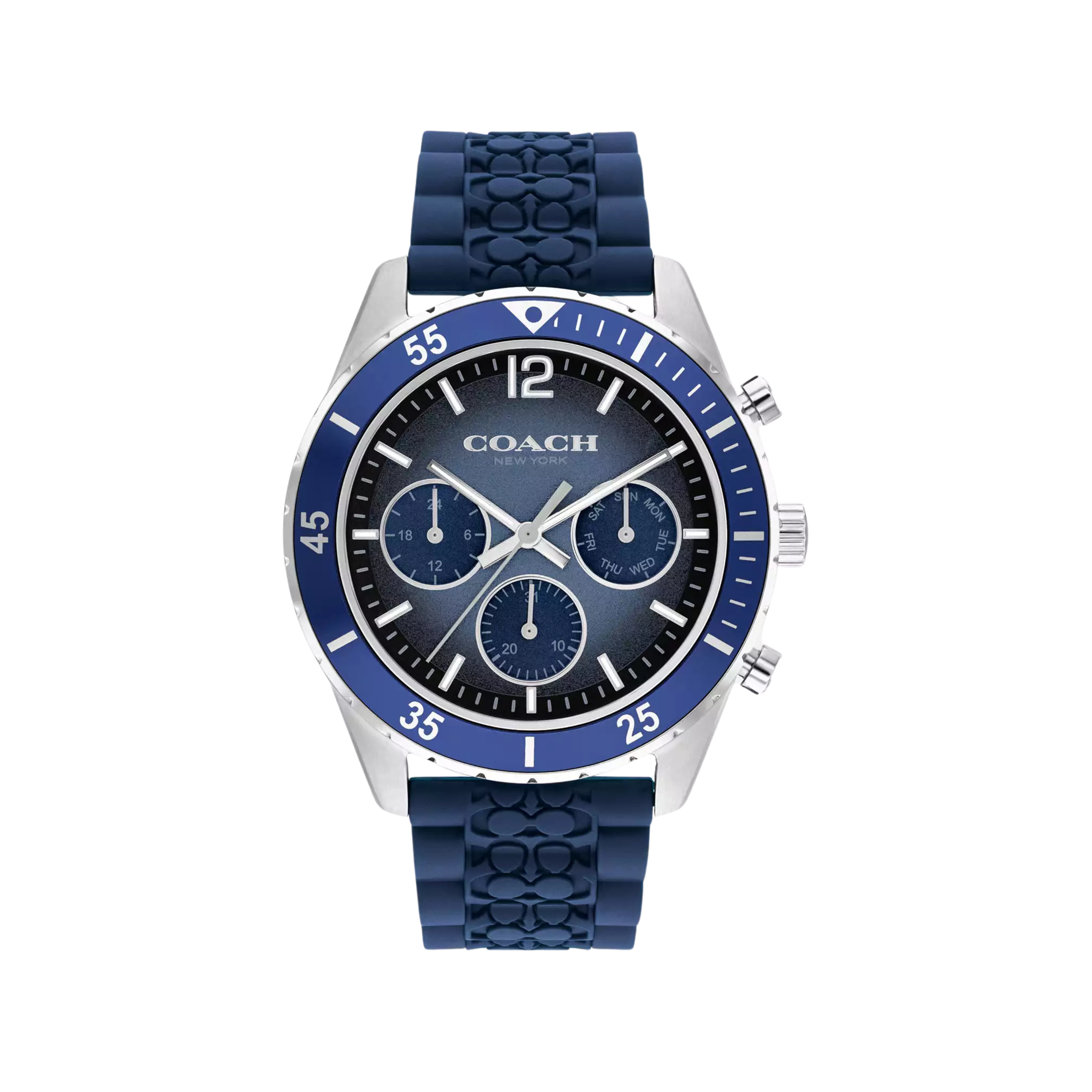 COACH Men Cole Watch 44 Mm - Navy Blue