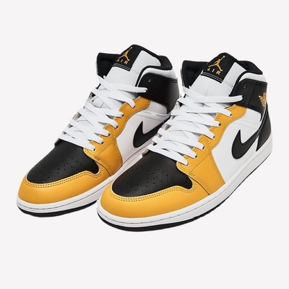 Nike Men's Air Jordan Retro 1 Mid - Black Yellow