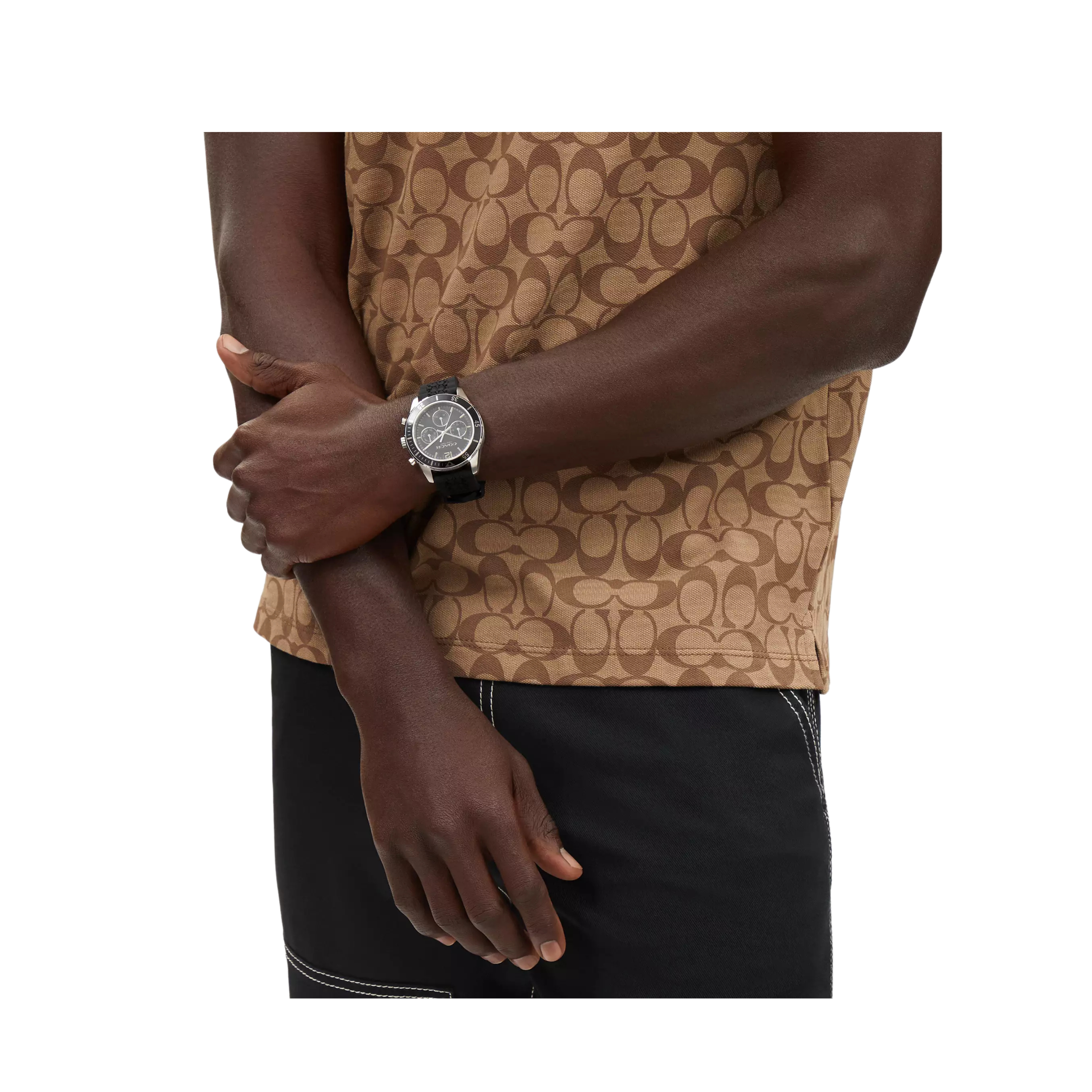 COACH Men Cole Watch 44 Mm - Black