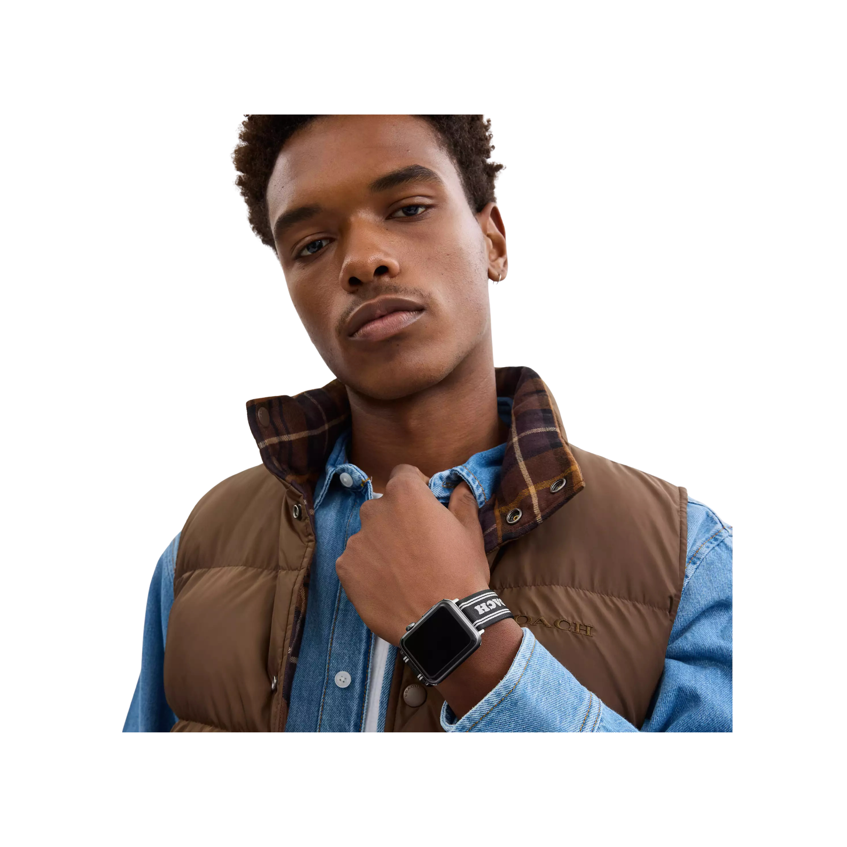 COACH Men Apple Watch® Strap 42 Mm, 44 Mm And 45 Mm - Black