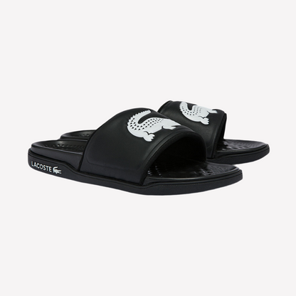 Lacoste Men Croco Dualiste Slides - Black