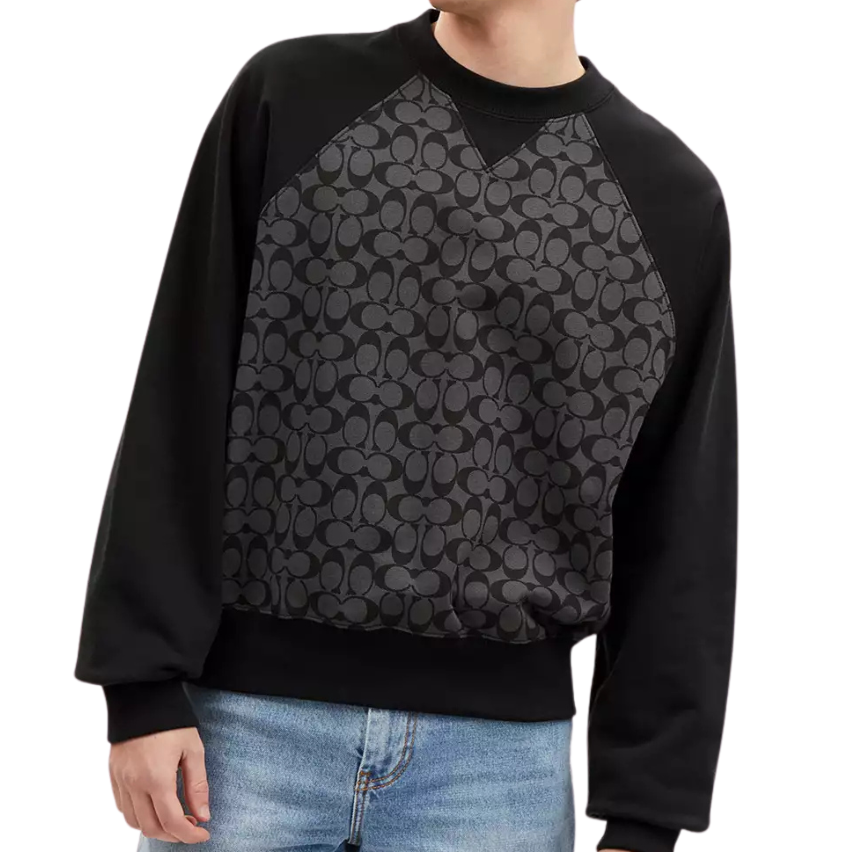 COACH Men Crewneck Sweatshirt - Charcoal