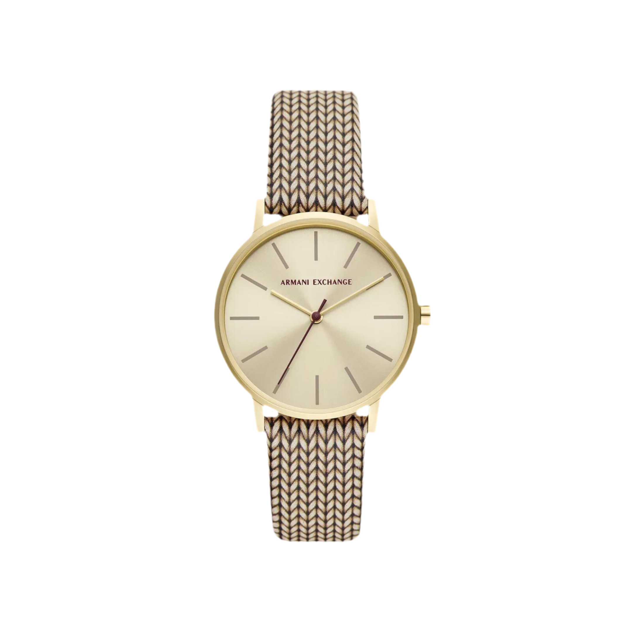 Armani Exchange Women Leather Strap Watch - Pattern