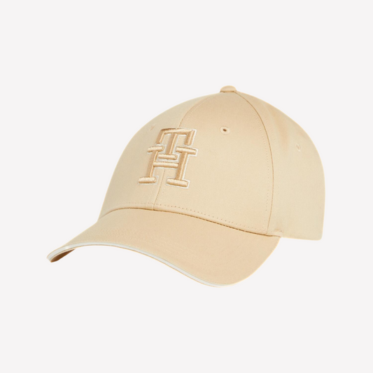 Tommy Hilfiger Women Embroidered TH Baseball Cap - Harvest Wheat