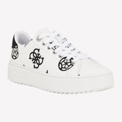 Guess Women Denesa Peony Sneaker - White Logo