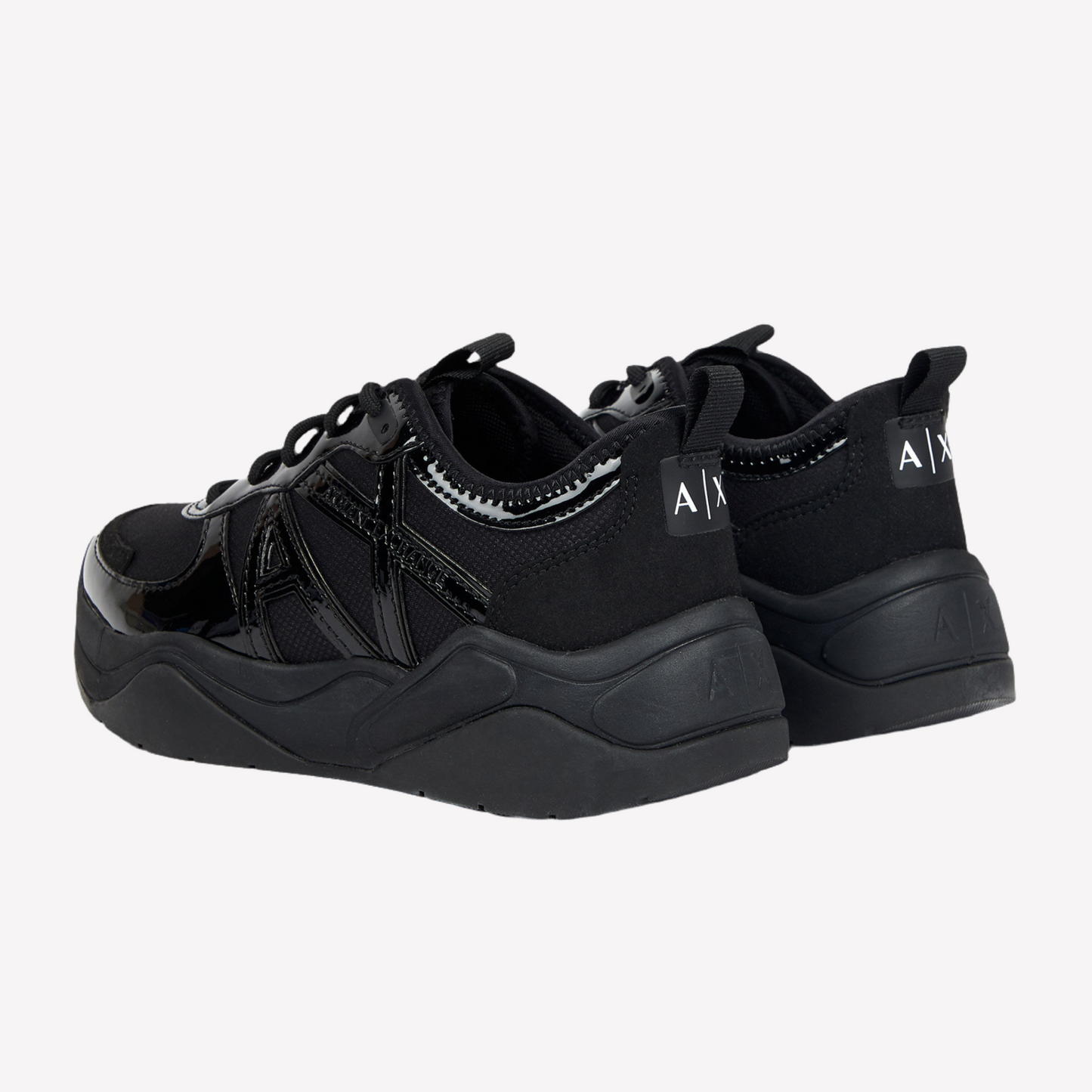 Armani Exchange Women's Chunky Sneaker - Black