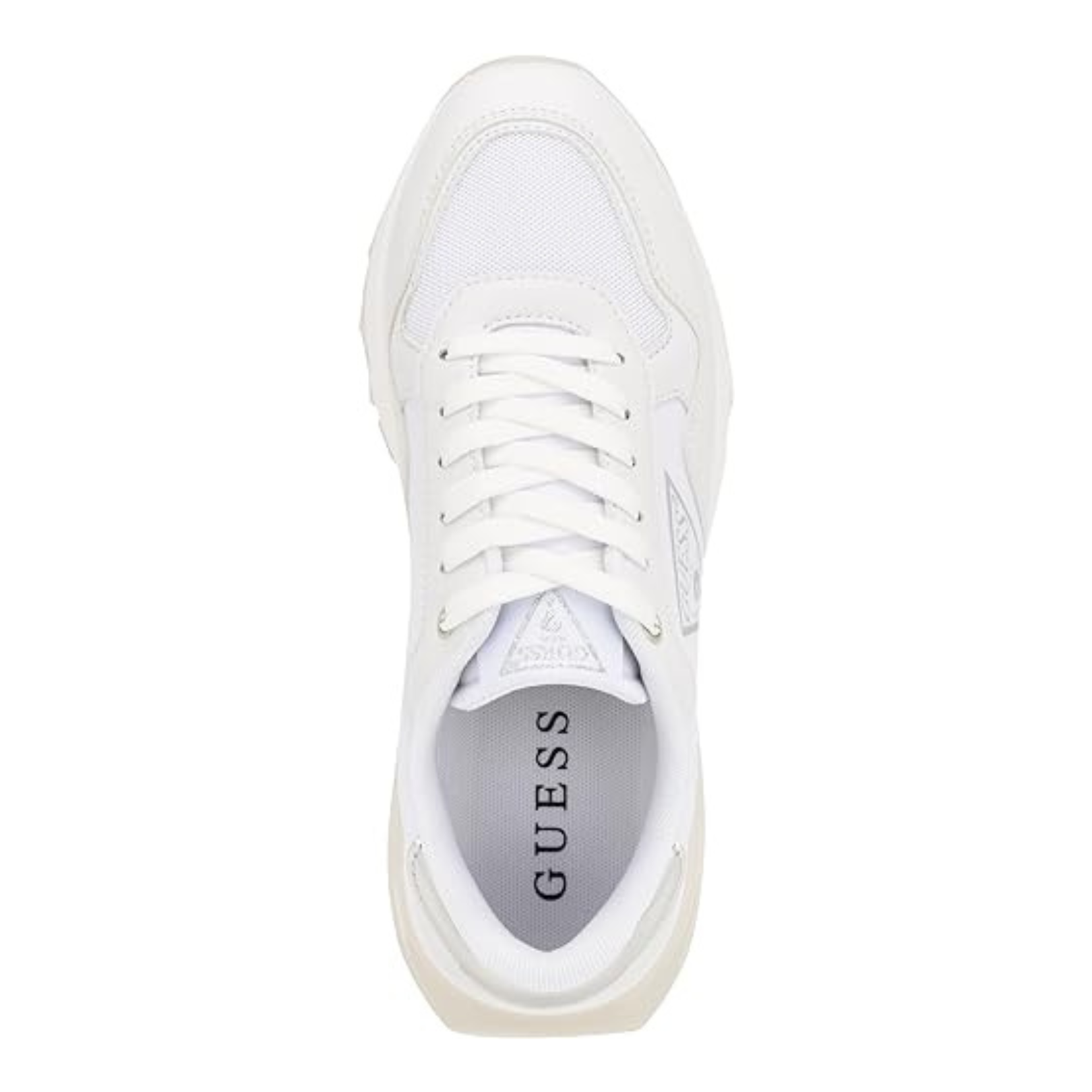 Guess white cheap leather shoes