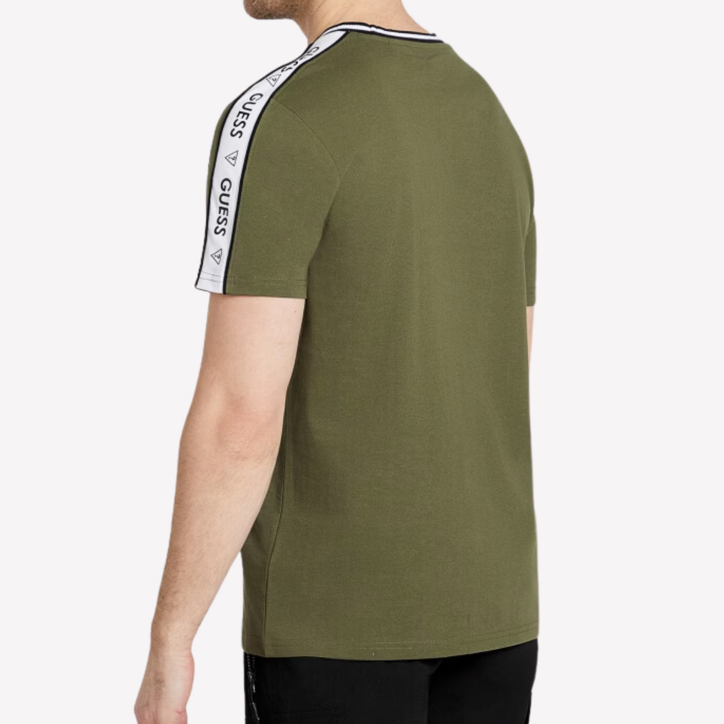 Guess Men Ryatt Jacquard Tee - Green