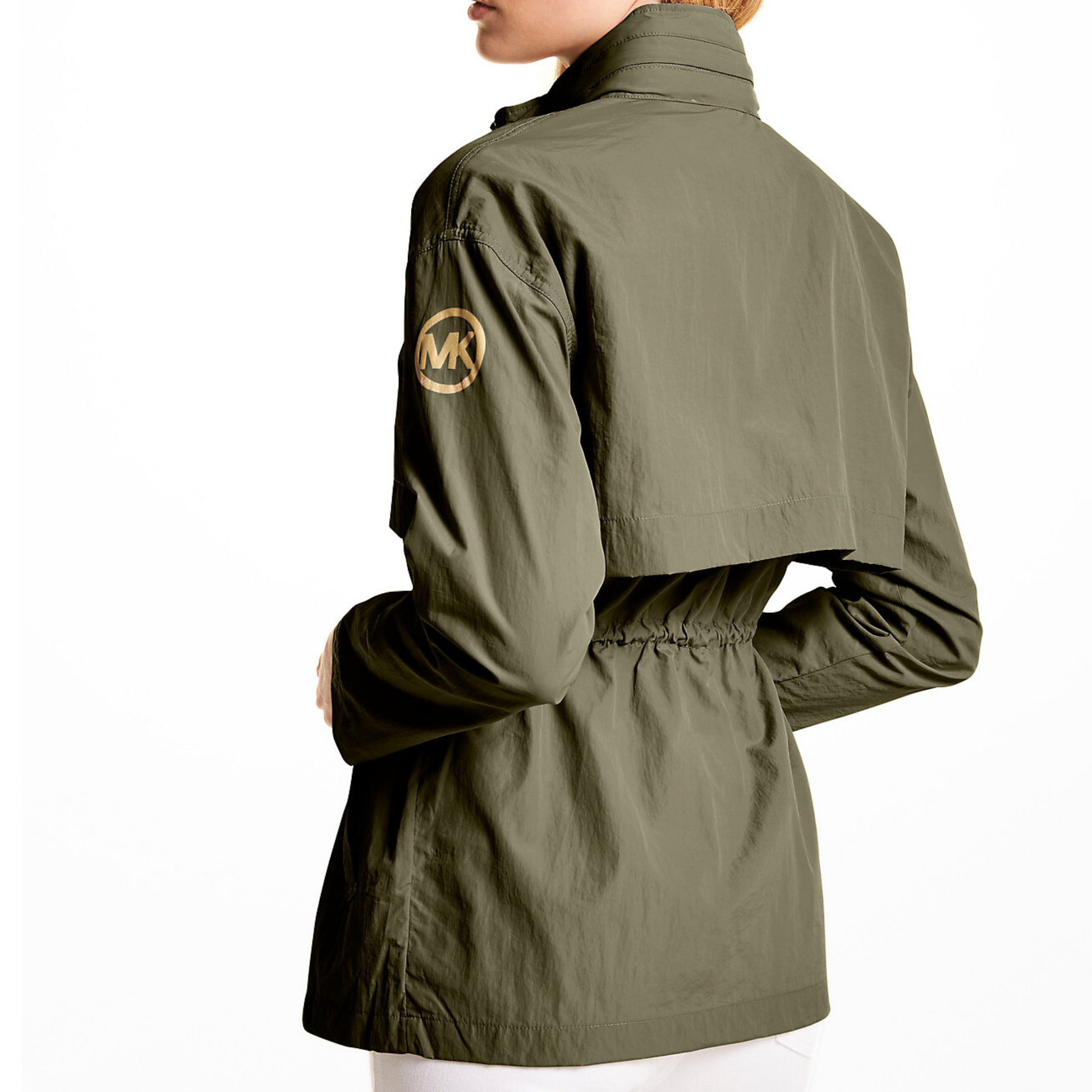 Michael Kors Women Packable Nylon Anorak Olive MR Shoes