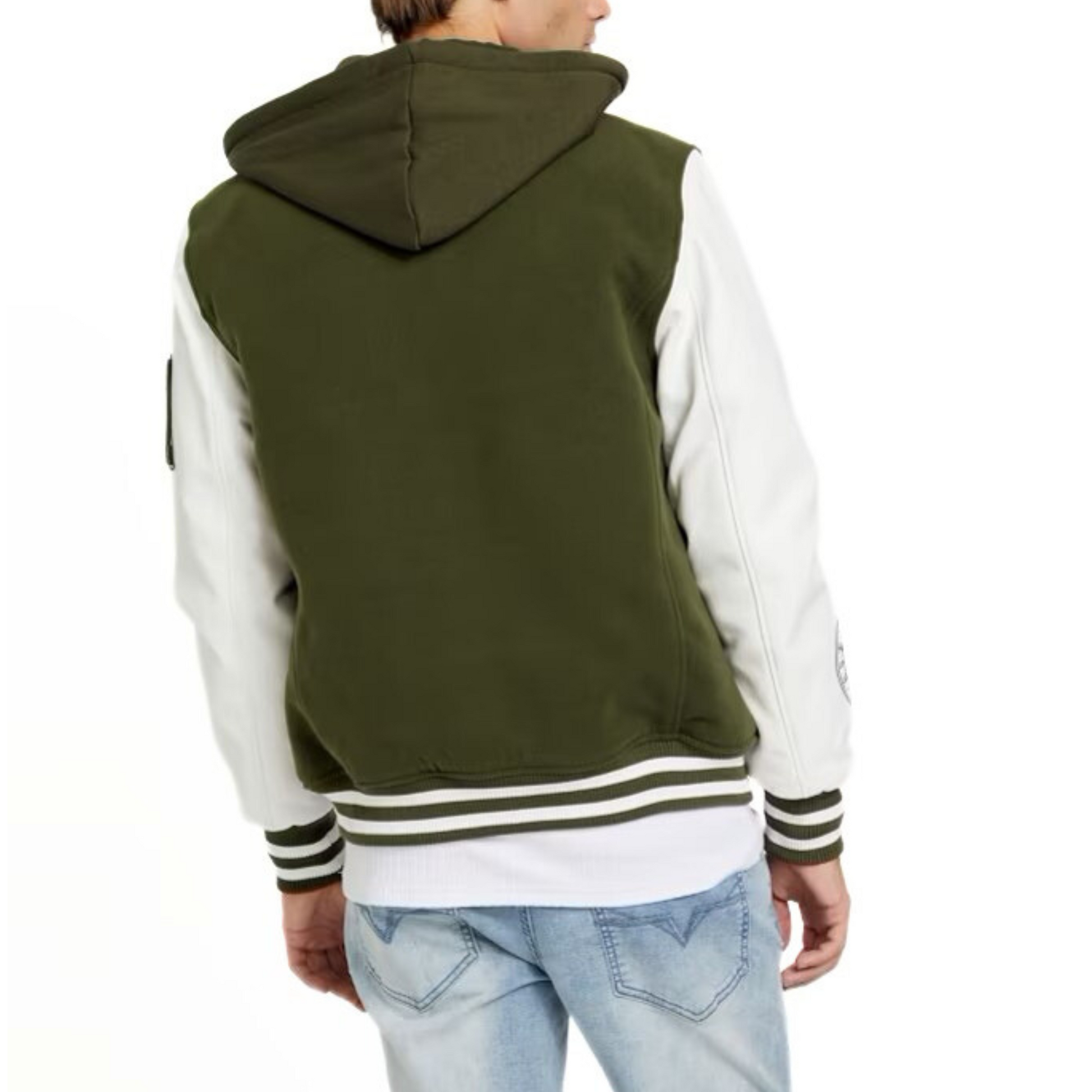 Guess men's hooded varsity 2025 jacket