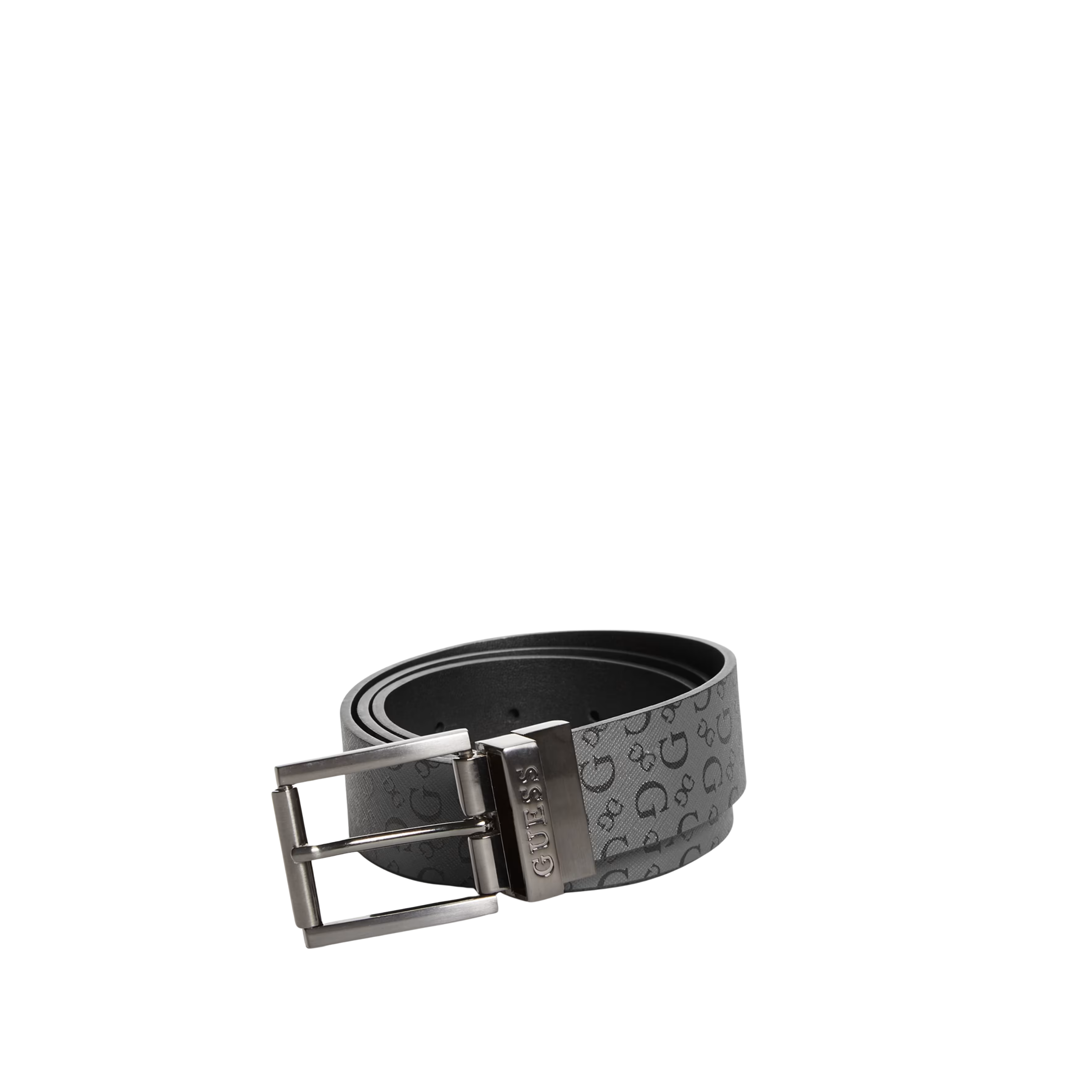 Guess Men Logo Reversible Belt - Black