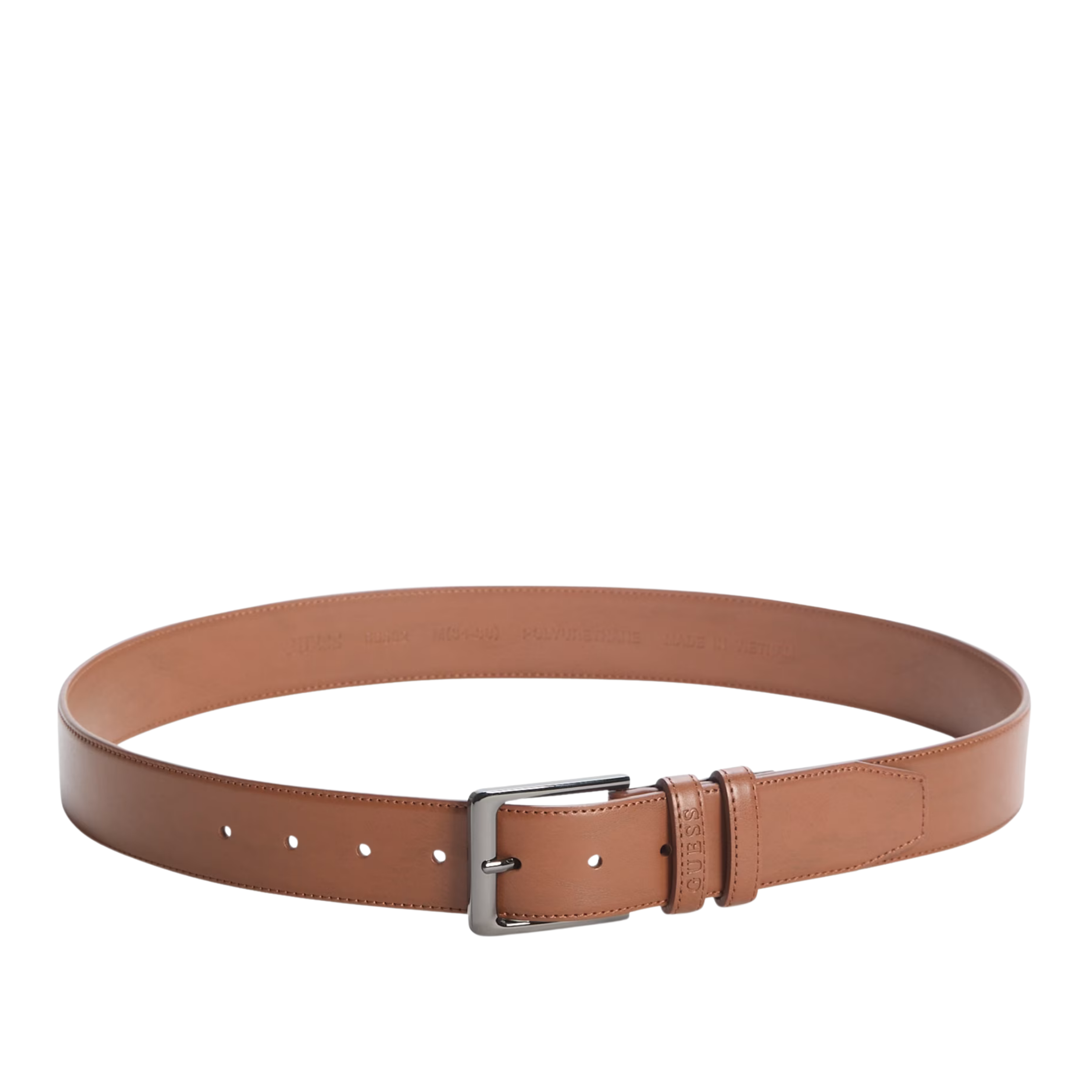 Guess Men Theo Faux-Leather Belt - Brown