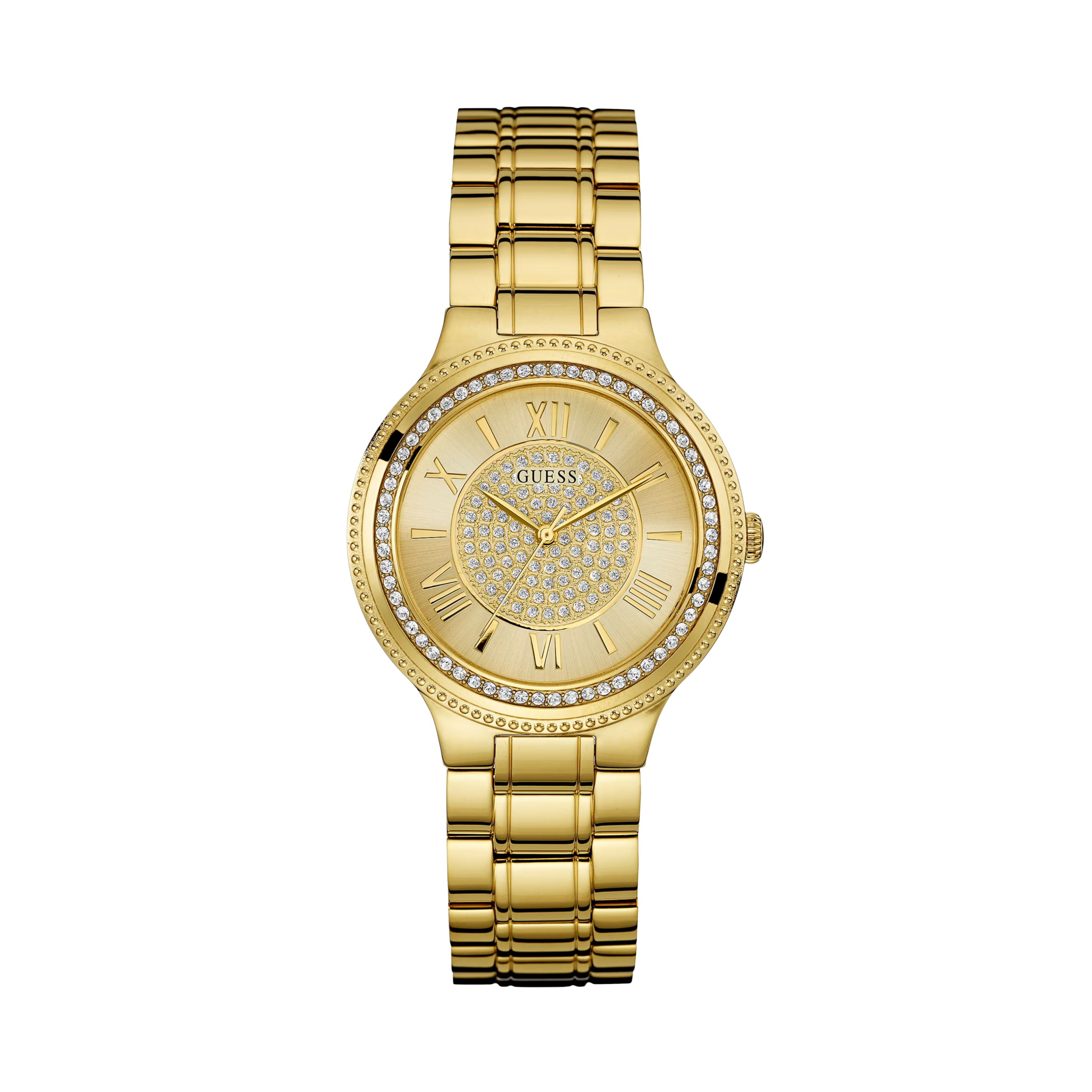 Guess Women Gold-Tone Stainless Steal Analog Watch