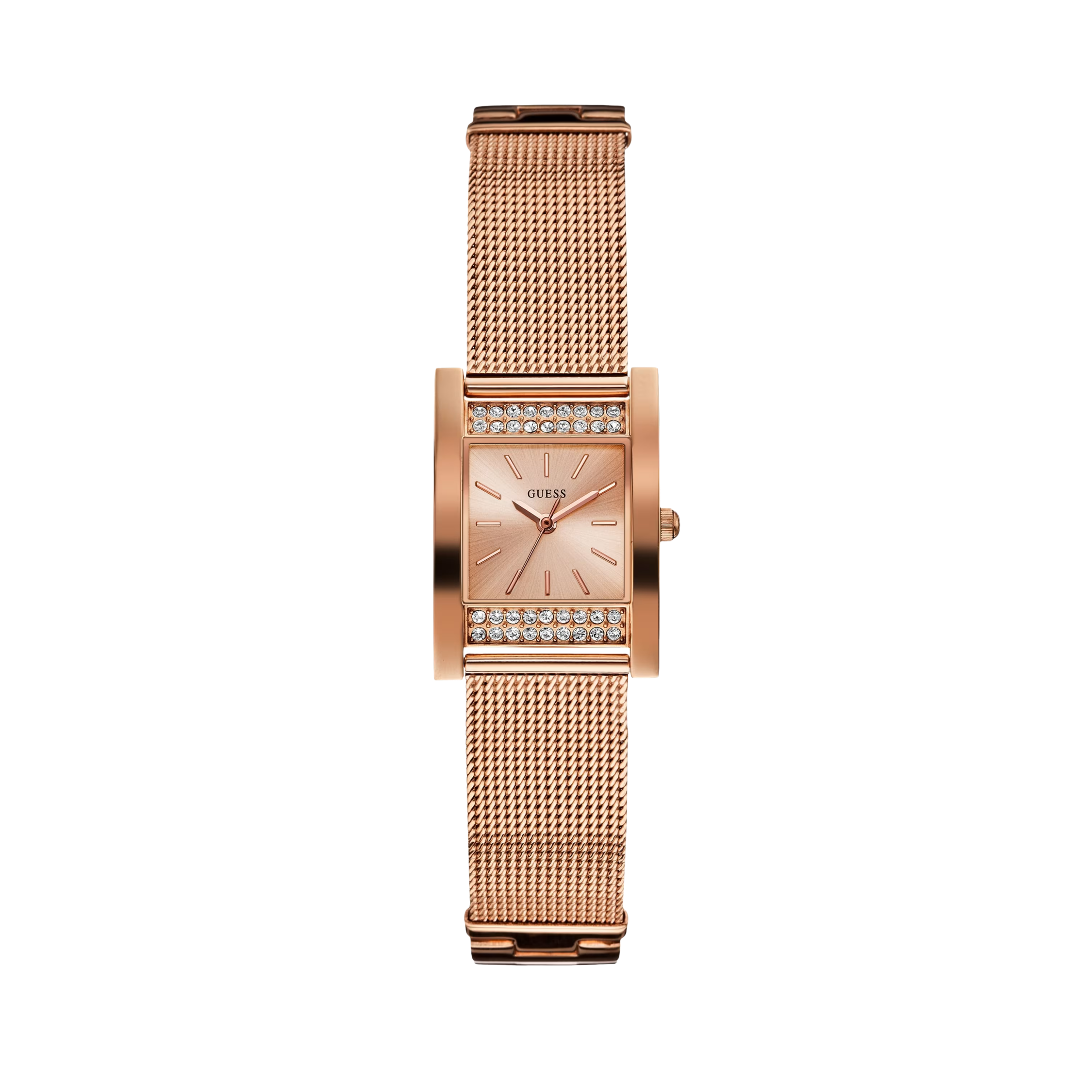 Guess Women Rose Gold-Tone Mesh Analog Watch - Rose Gold