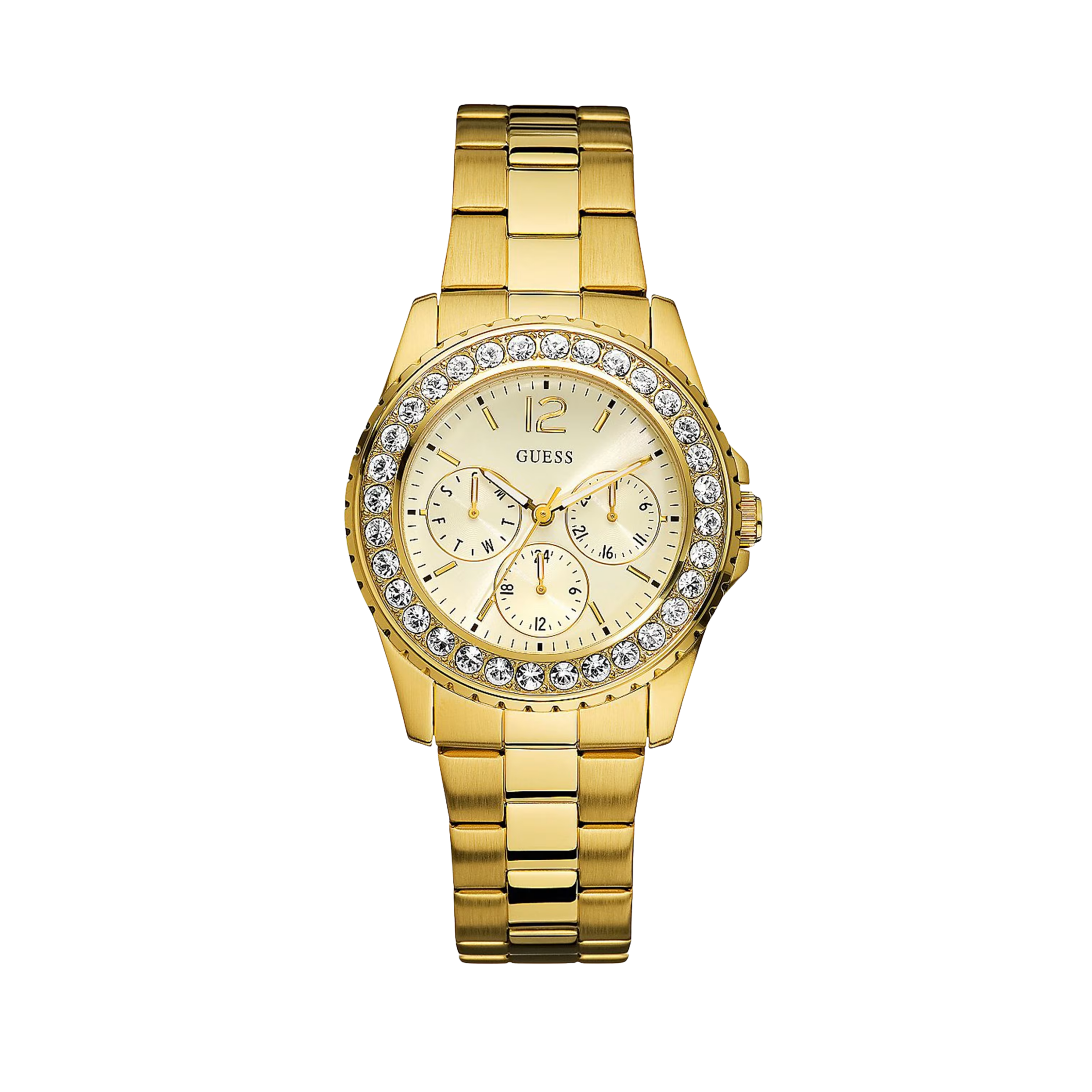 Guess Women Gold-Tone Multifunction Watch - Gold