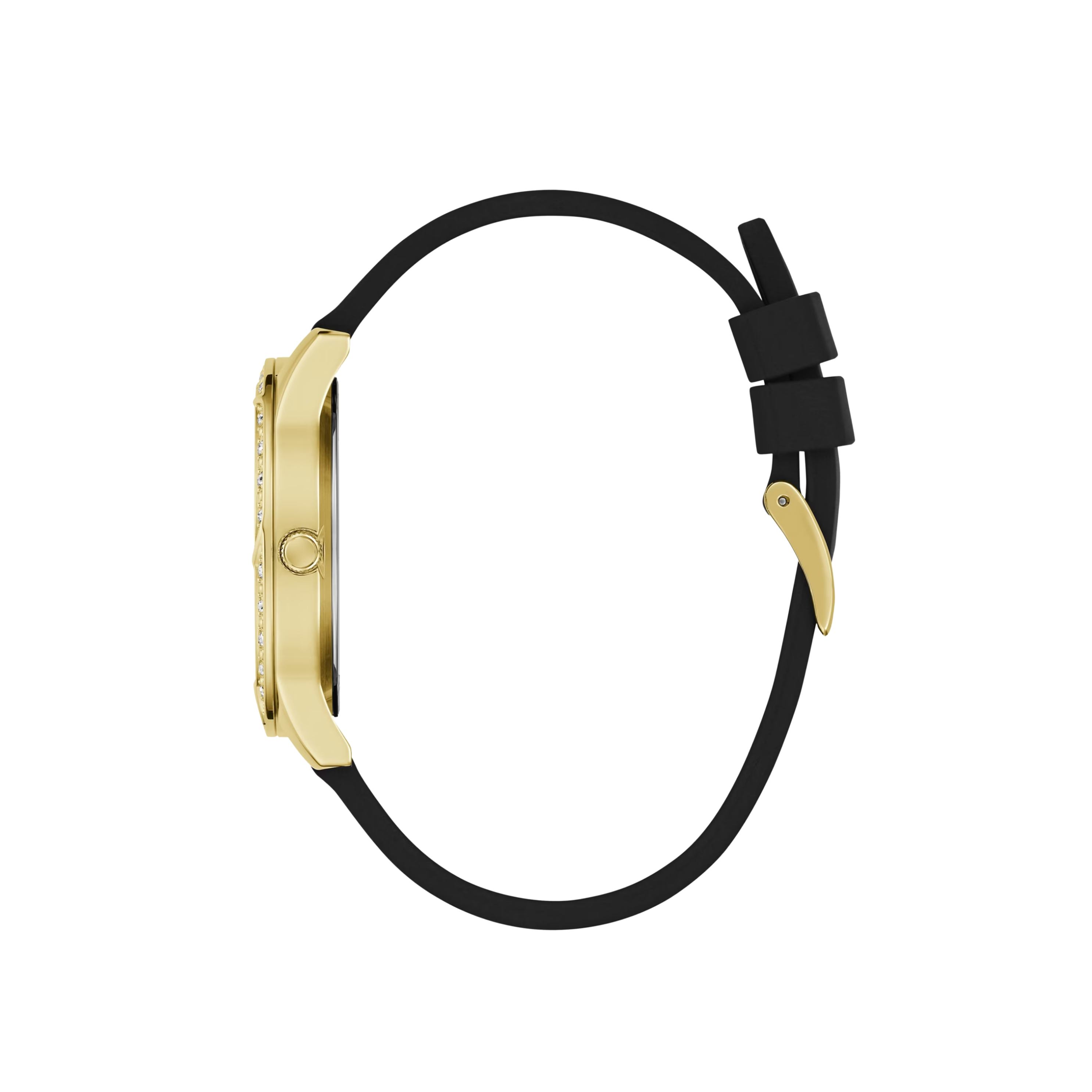 Guess Women Gold-Tone Silicone Analog Watch Set - Gold