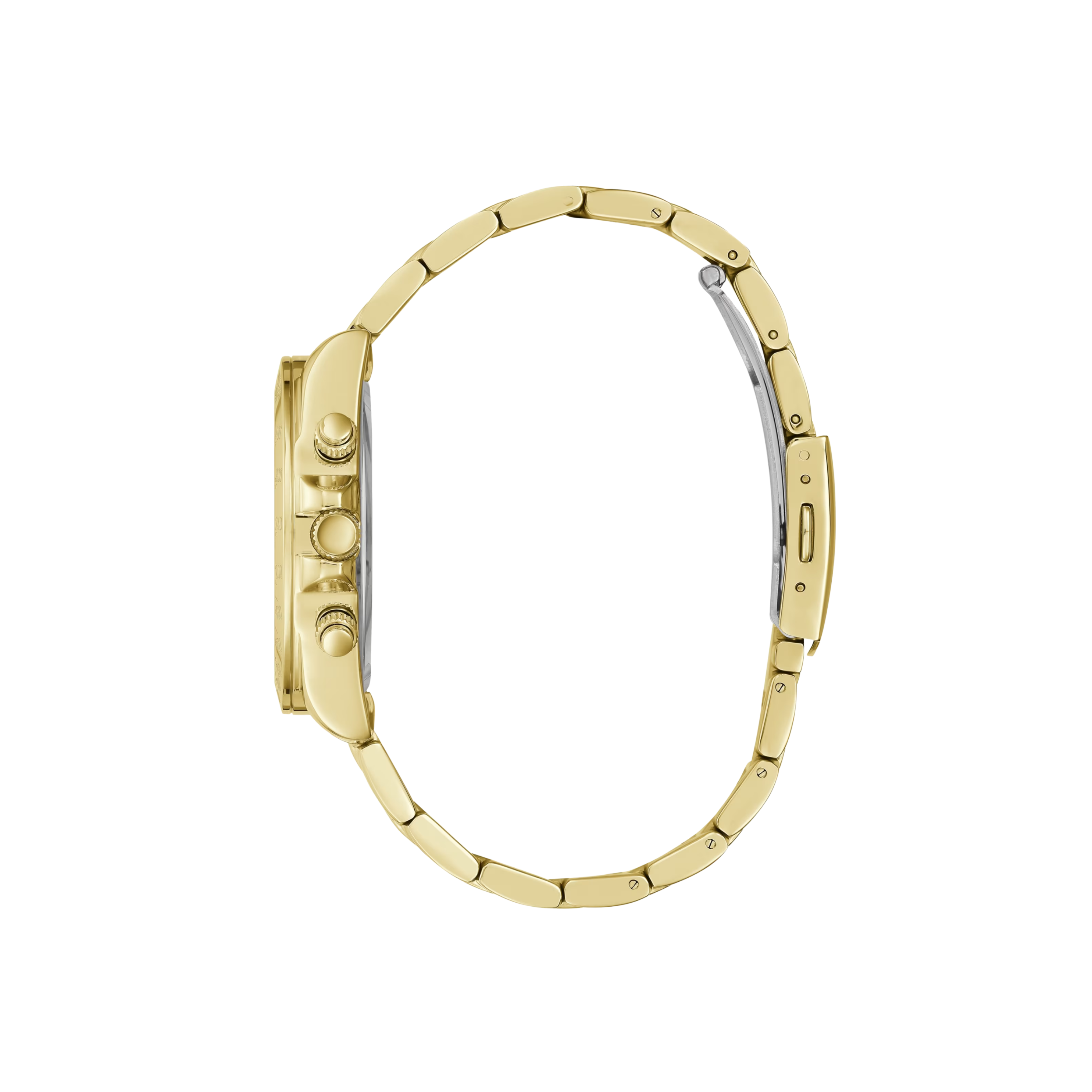 Guess Women Gold-Tone Chrono-Look Multifunction Watch - Gold