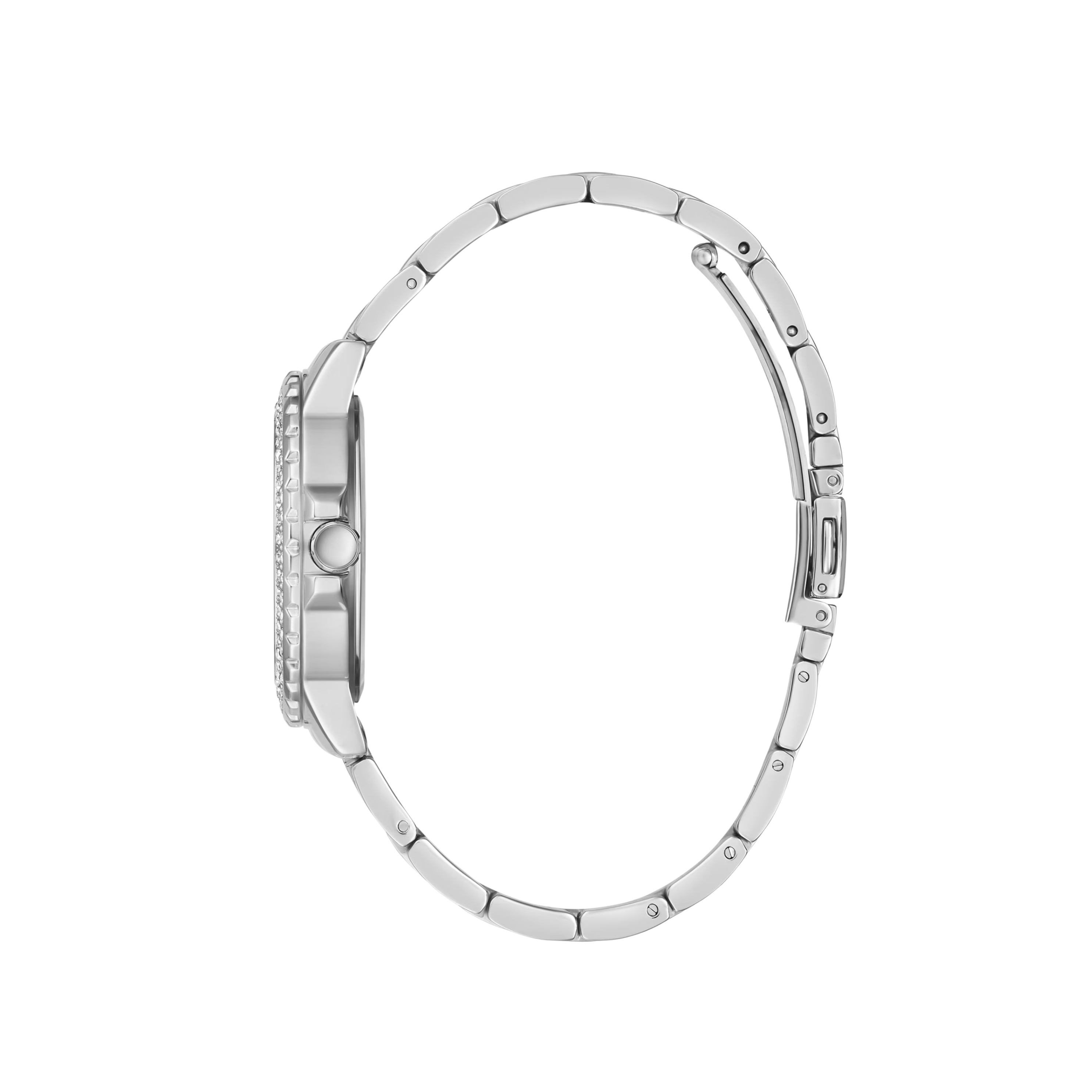 Guess Women Silver-Tone and Blue Multifunction Watch - Silver