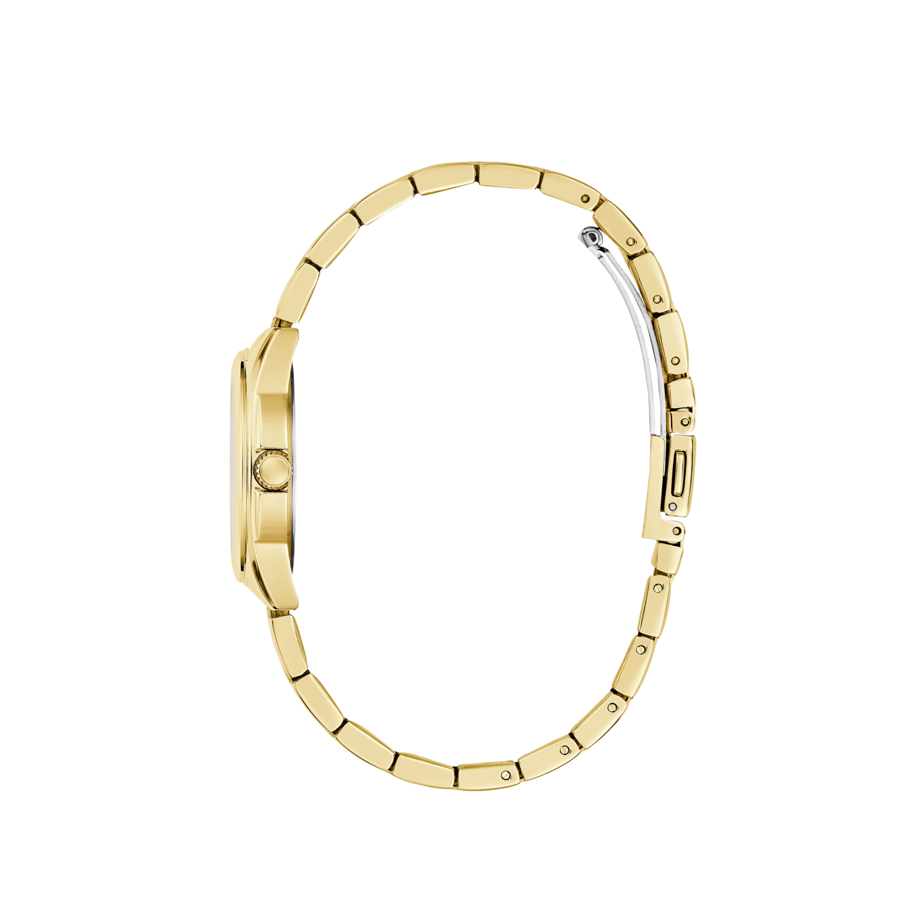 Guess Women Green and Gold-Tone Analog Watch - Gold