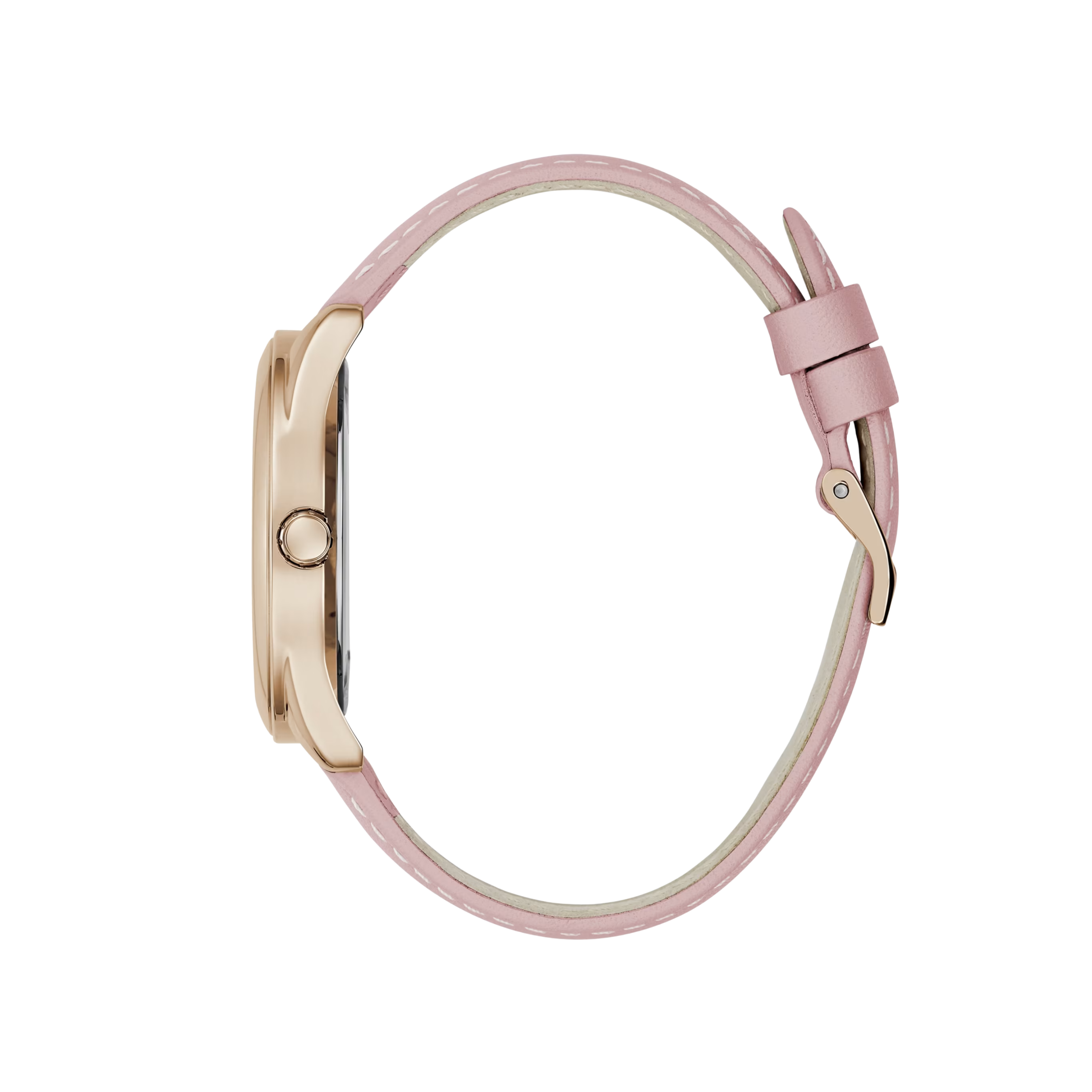 Guess Women Rose Gold-Tone and Pink Gears Analog Watch - Pink