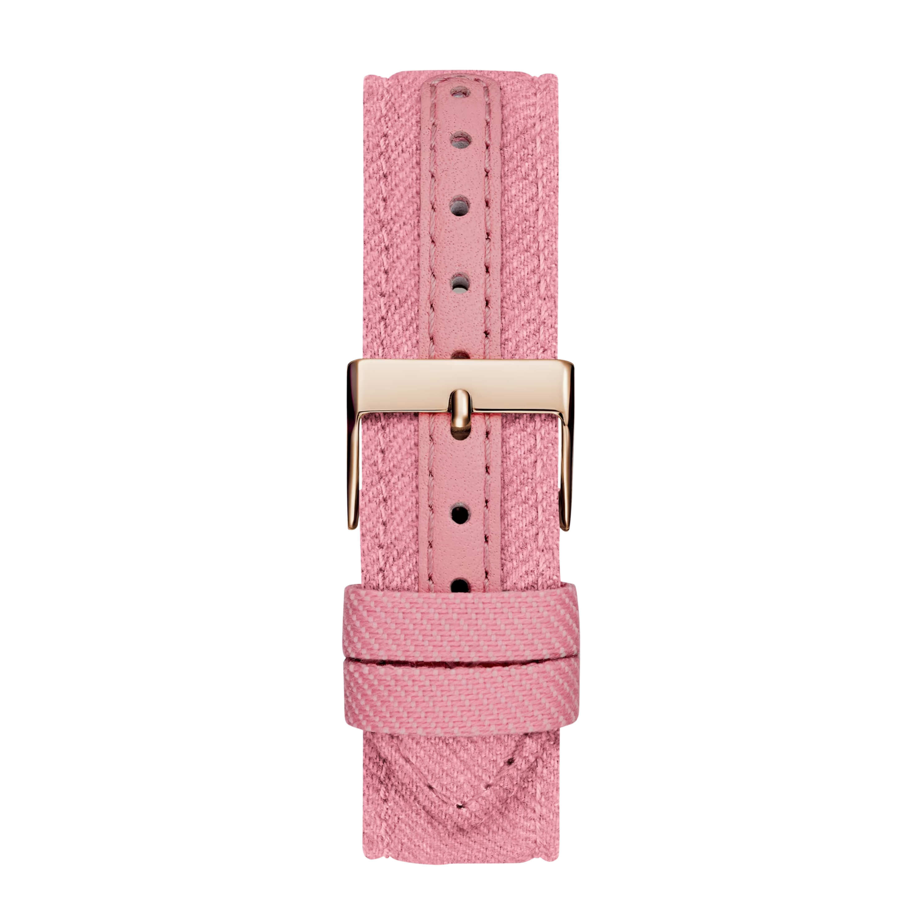 Guess Women Pink Hearts Gold-Tone Analog Watch - Pink