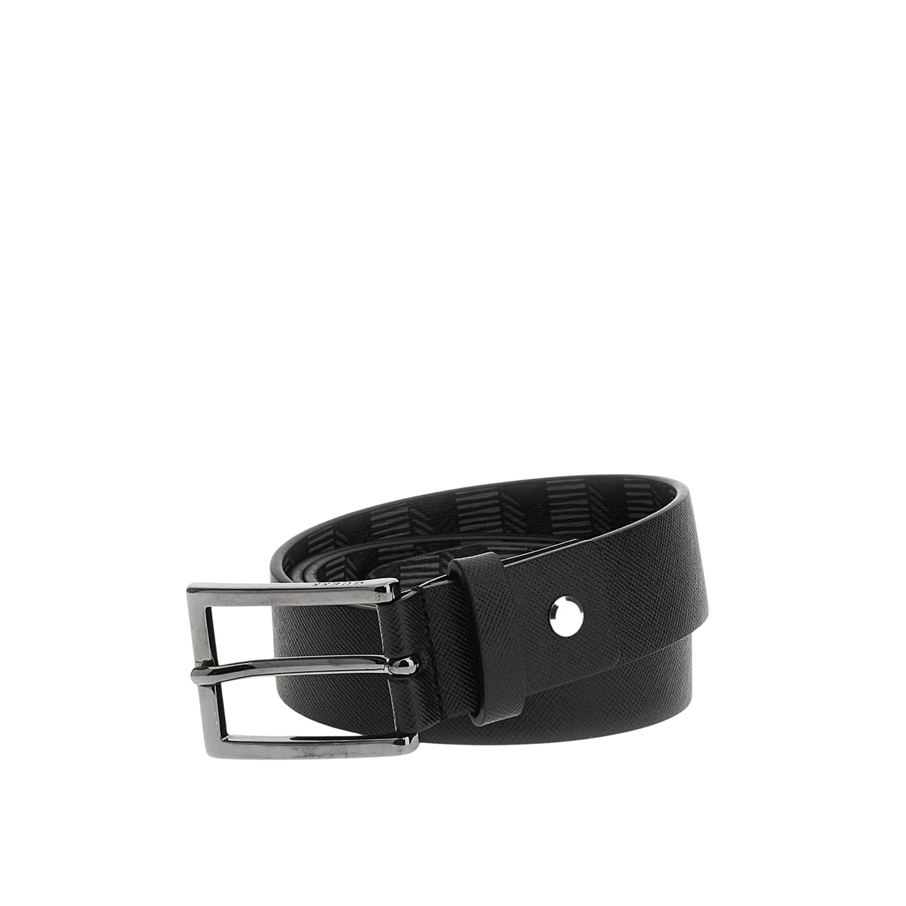Guess Men Reversible G Wave Belt - Black
