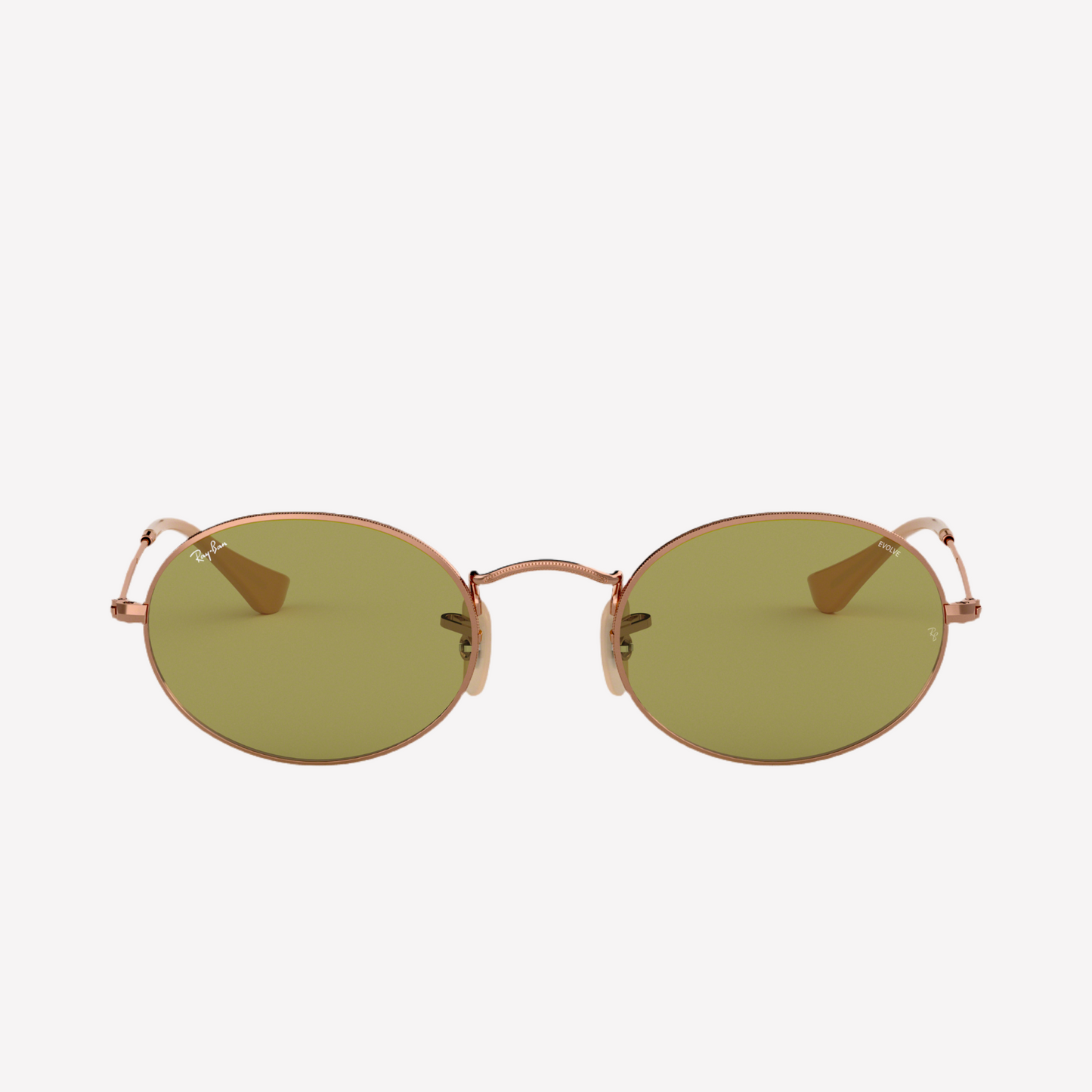 Ray-Ban Unisex Oval Washed Evolve Sunglasses - Polished Copper