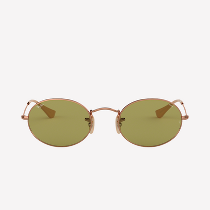 Ray-Ban Unisex Oval Washed Evolve Sunglasses - Polished Copper