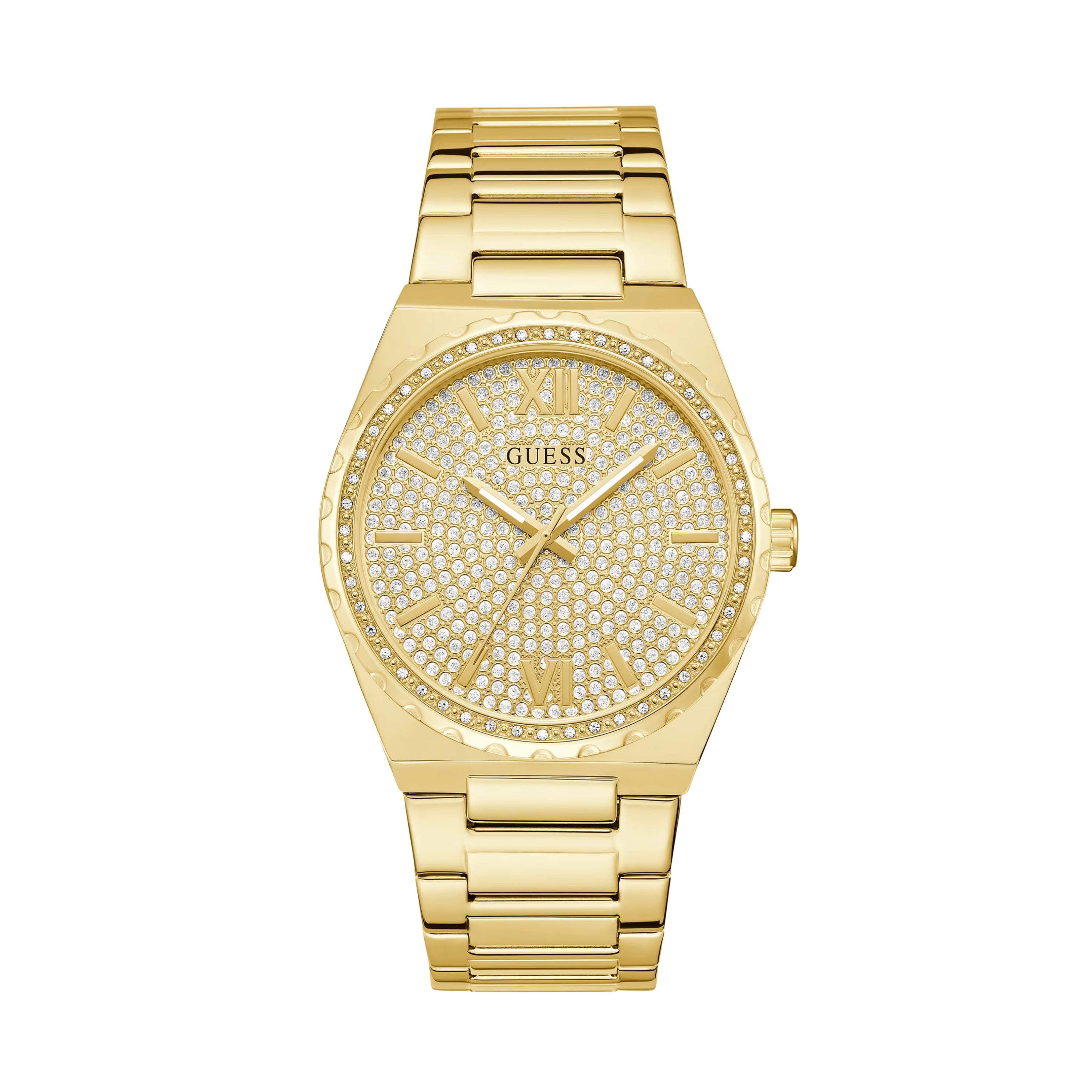 Guess Men Gold-Tone Analog Watch - Gold