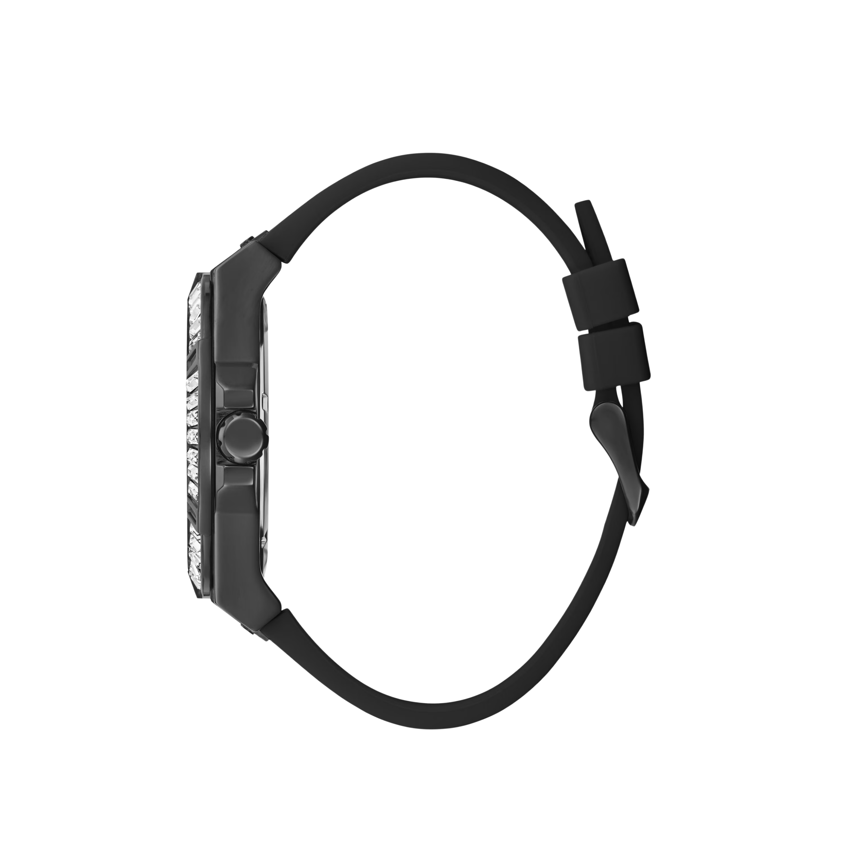 Guess Men Black Multifunction Silicon Watch