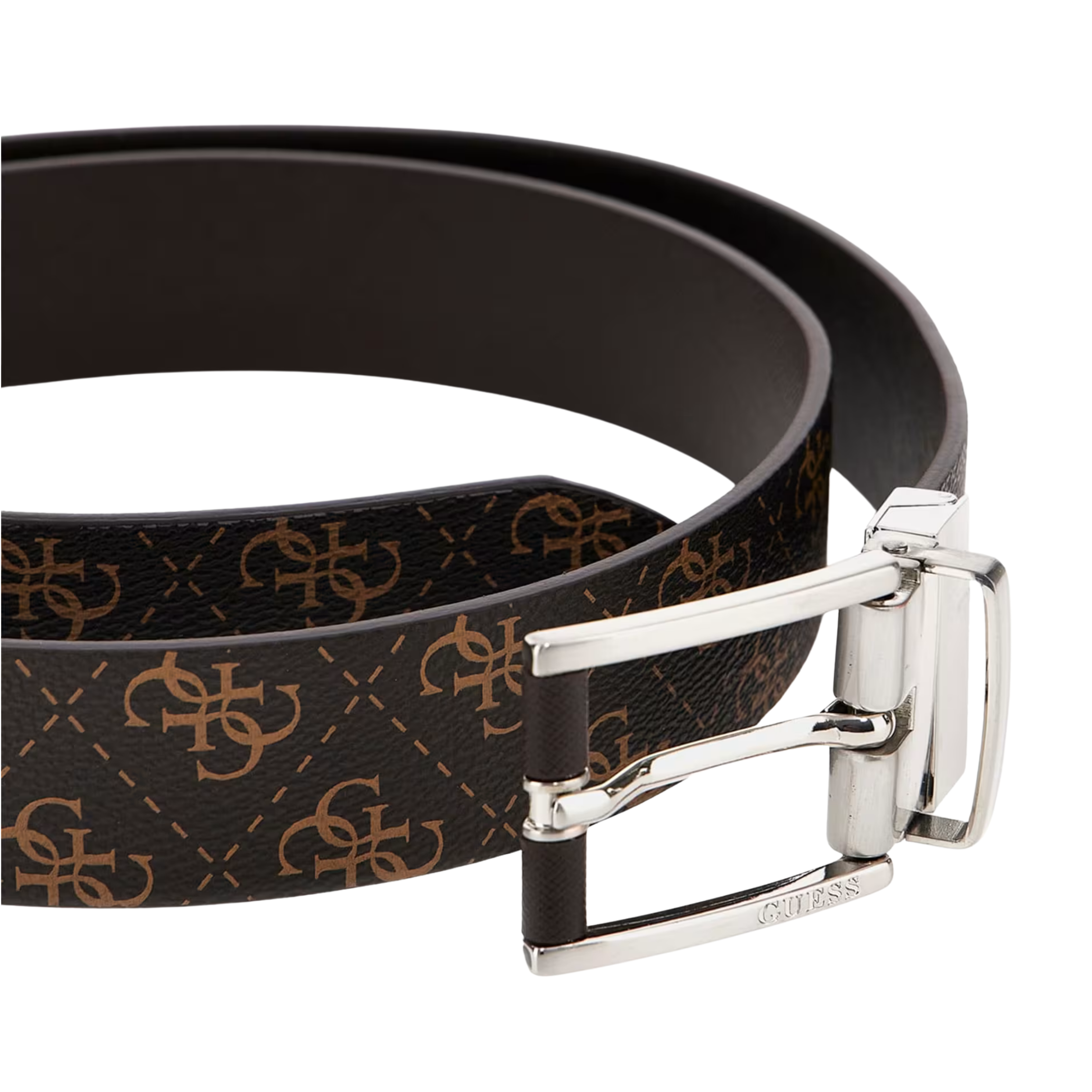 Guess Men Nuremberg Reversible Belt - Bamboo