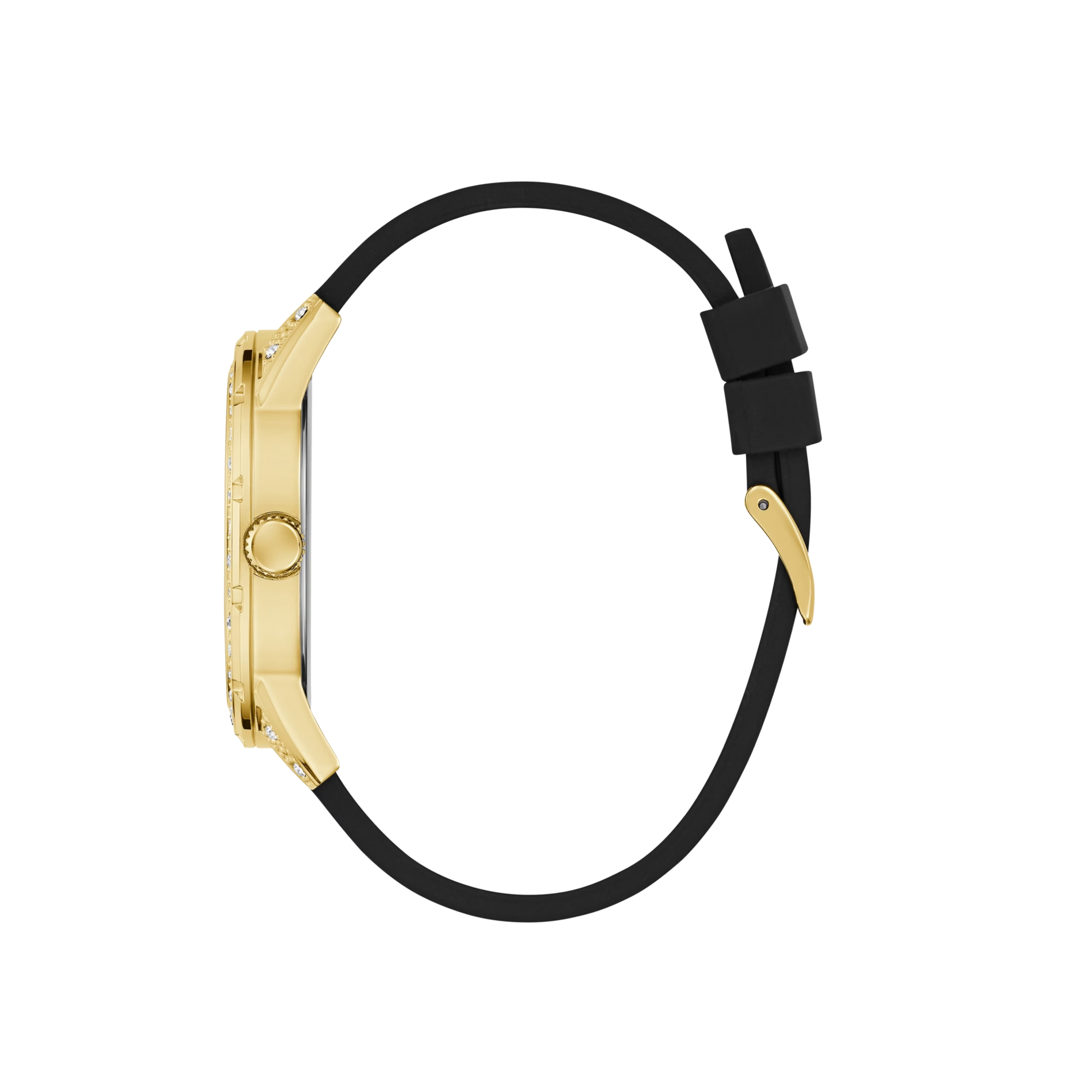 Guess Men Embellished Gold-Tone Analog Watch Box Set